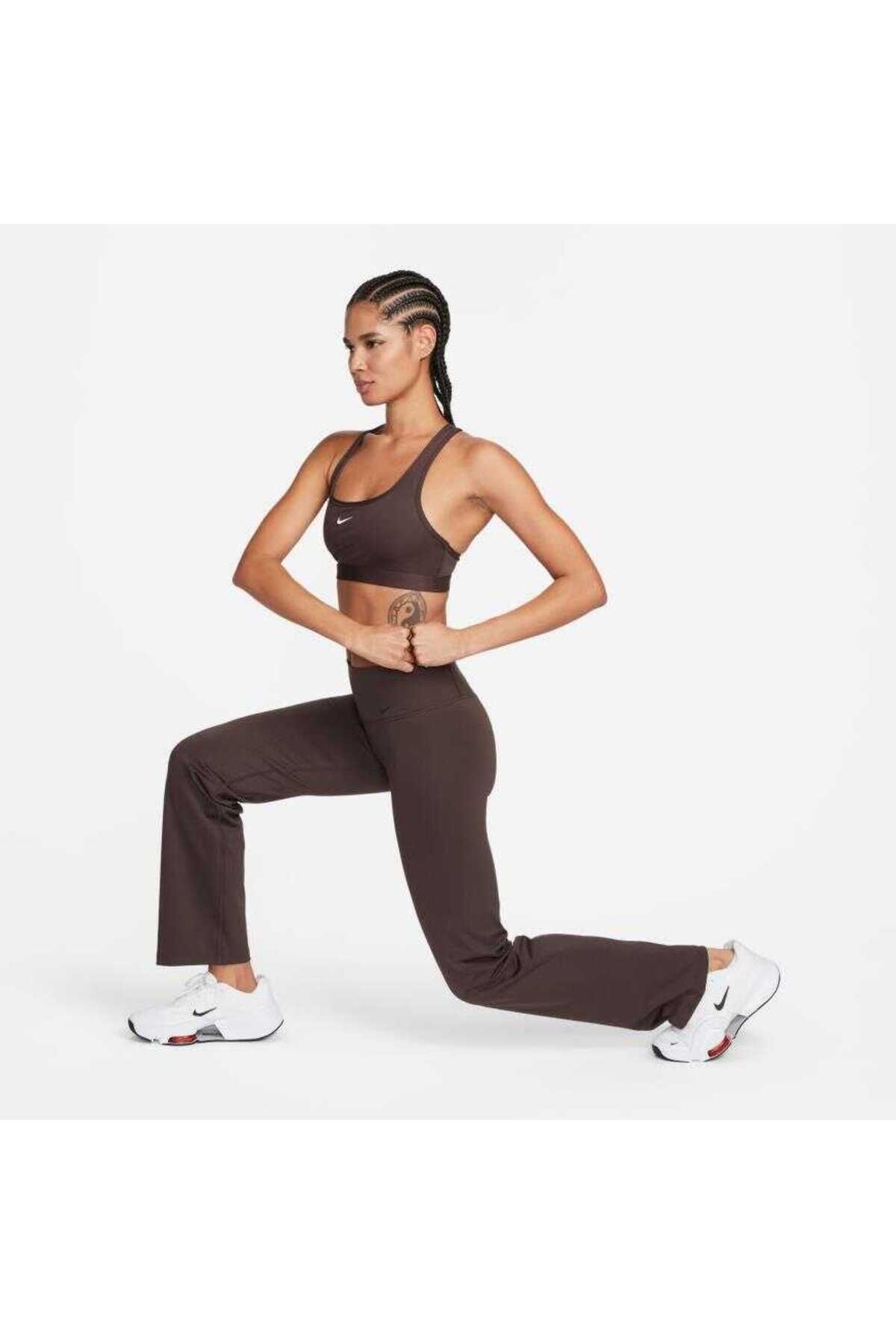 Nike Dri Fit Power Classic Women s Brown Sweatpants Trendyol