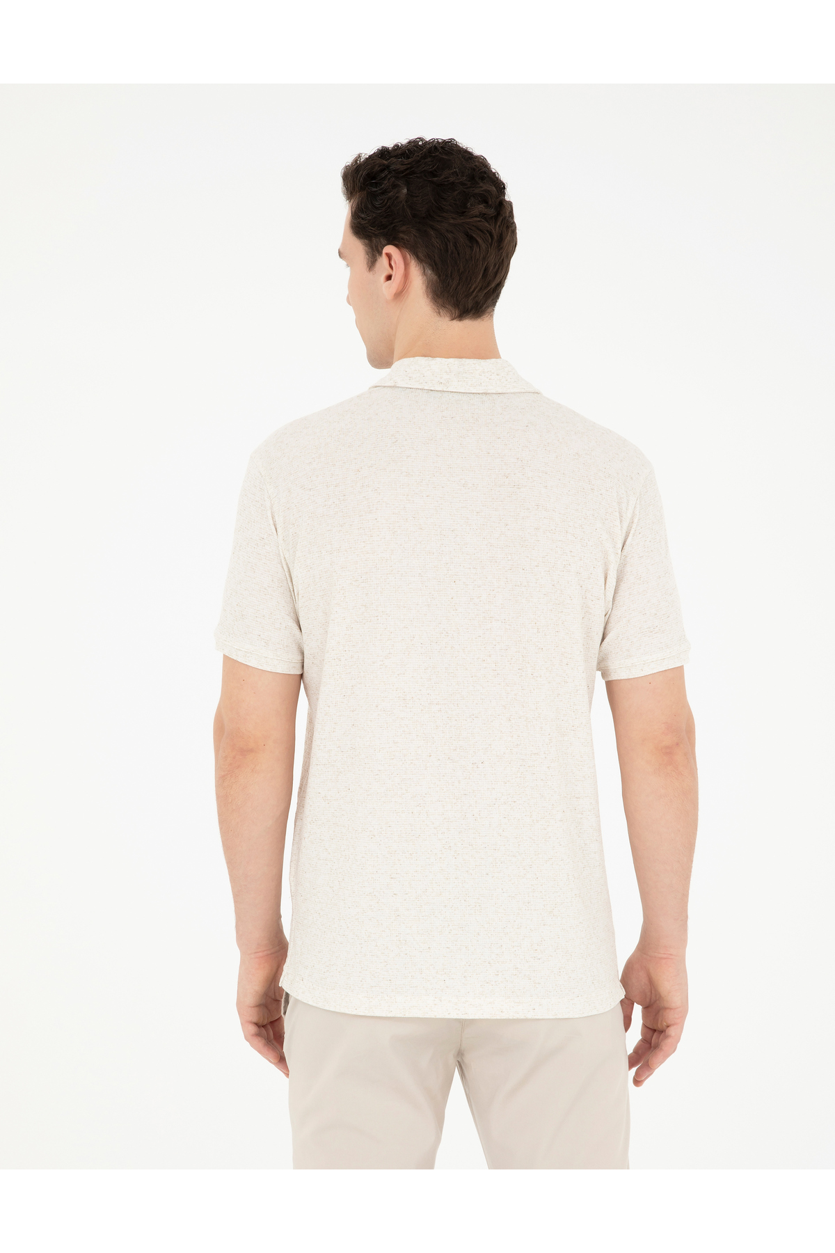 پولوشرت پیر کاردین مردانه لینن بژ لایسنس دار- تحت لیسانس راسته Slim Fit/اسلیم فیت    Slim/اسلیم فیت کژوال/روزمره | Pierre Cardin G021SZ0TK.000.1853824 - تصویر 5
