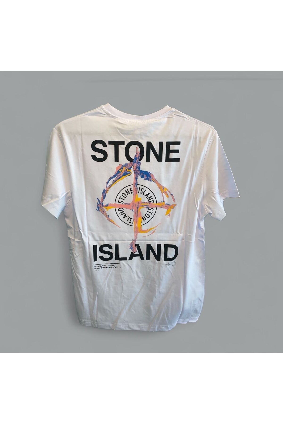 Stone Island T Shirt White Relaxed fit