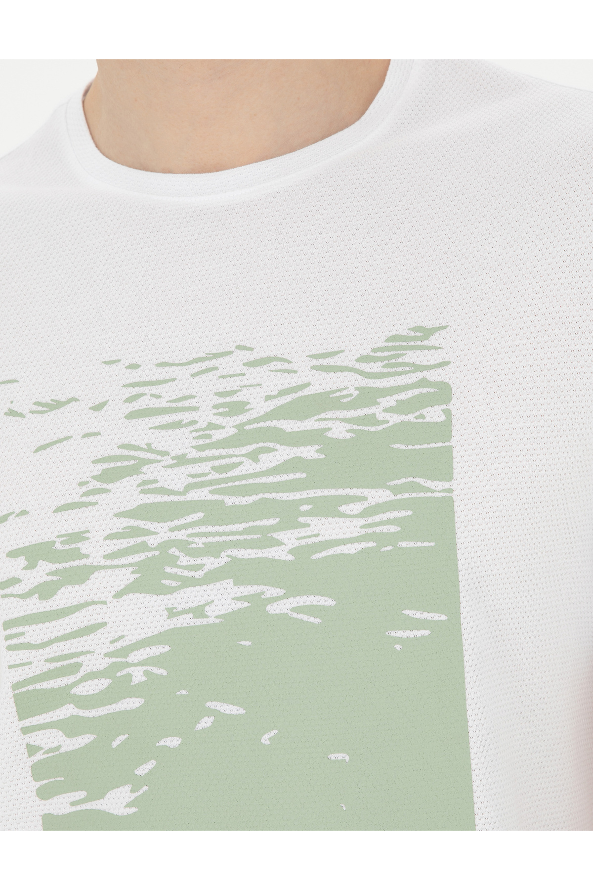 تیشرت مردانه سفید پیرکاردین | G021SZ011 .000.1823643 اورجینال - تصویر 7