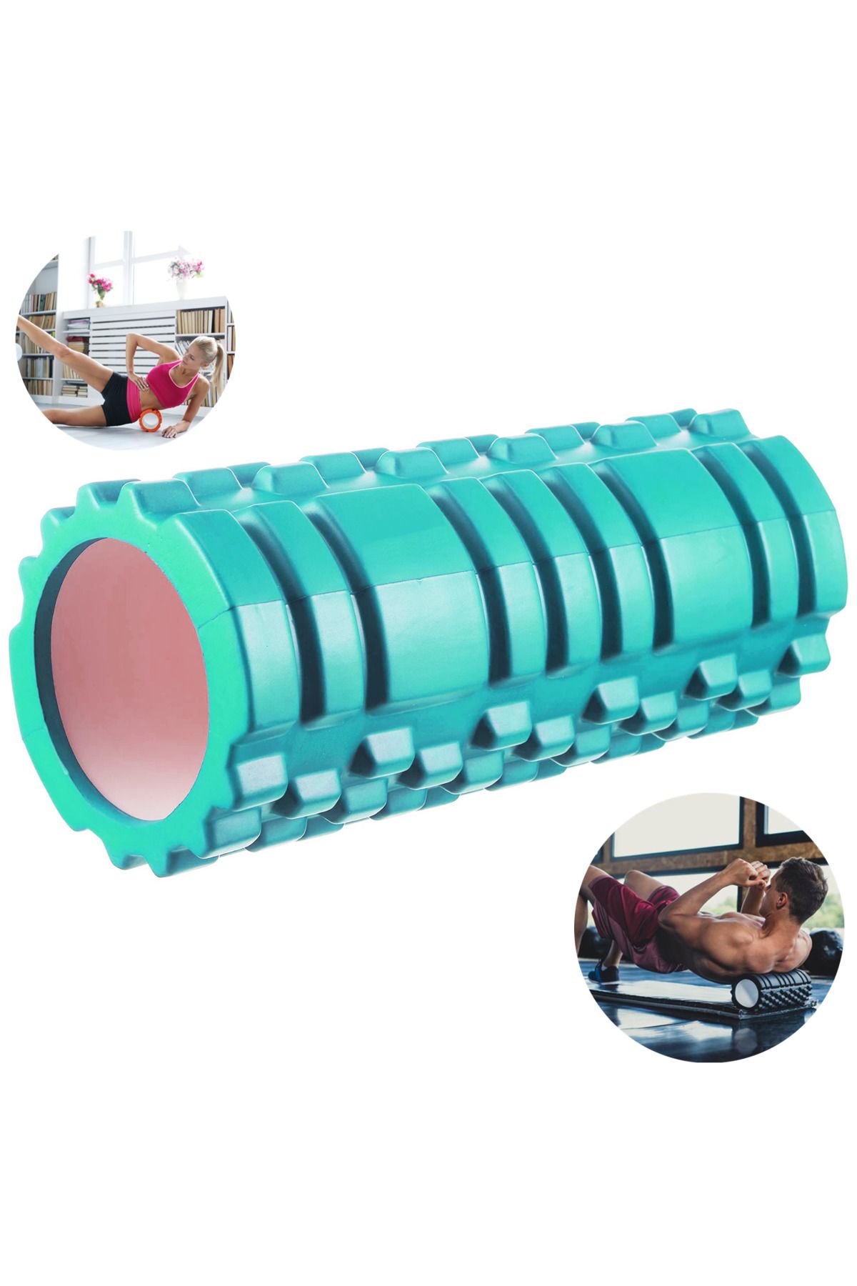 Boldy Egzersiz Rulosu - Foam Roller - Masaj Rulosu - Isınma Roller - Yoga Roller - Pilates Rulosu 31x10 cm
