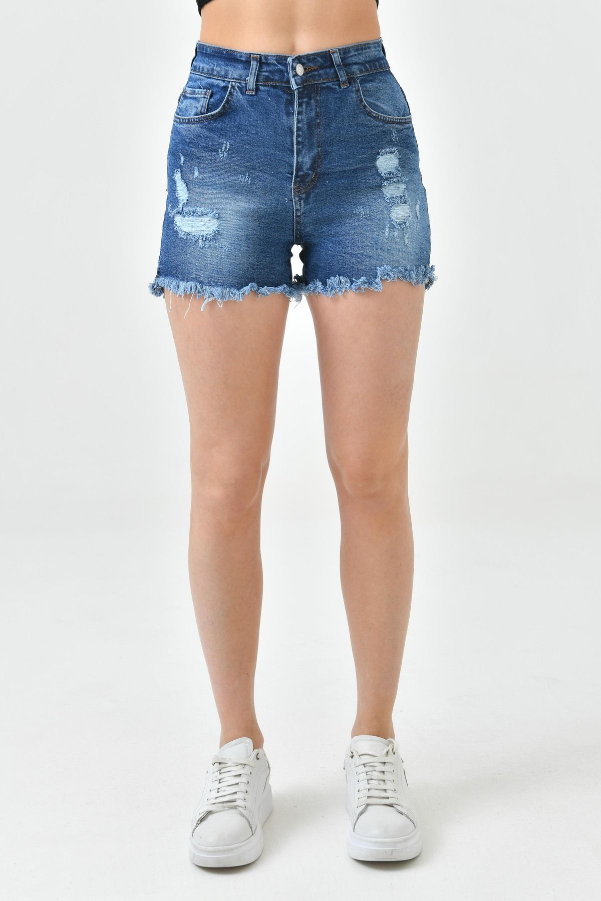 Ripped denim jean shorts store