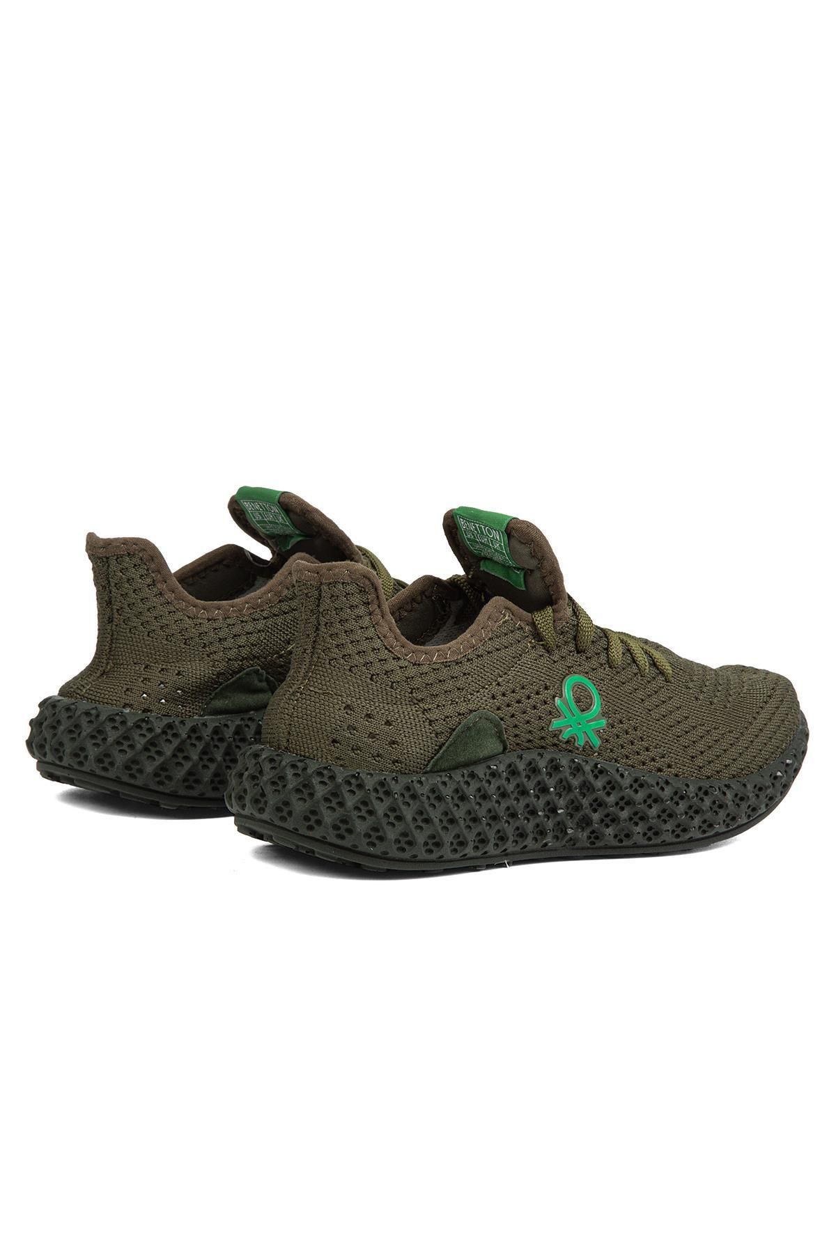 Benetton-® |   BN-30009 -3570 أخضر - حذاء رياضي نسائي 3