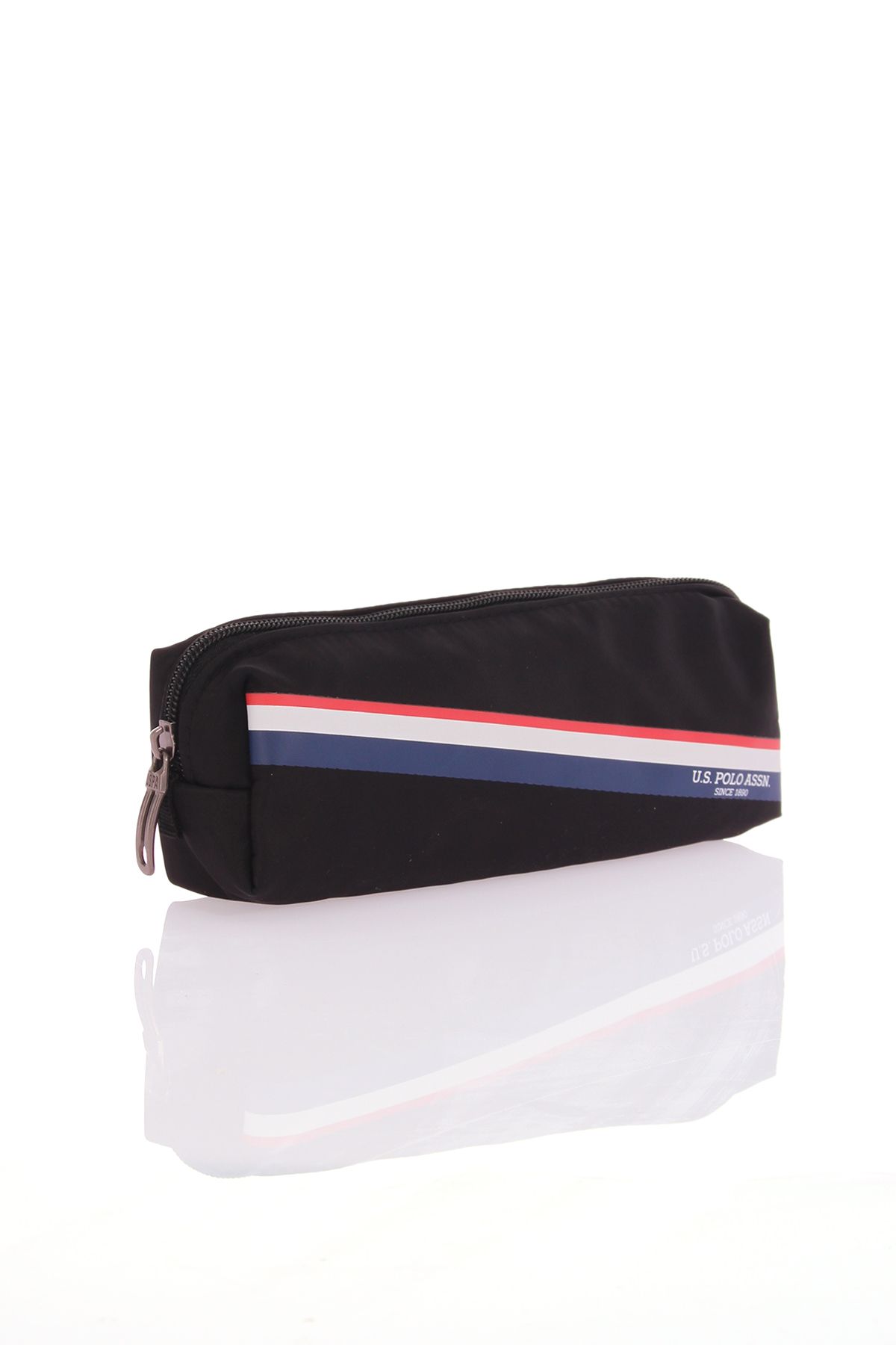 U.S. Polo Assn.-US Polo Assn.2017-2018 Black Cylinder Model Pencil Bag - Pen Holder with Compartments, School Pen Holder 2