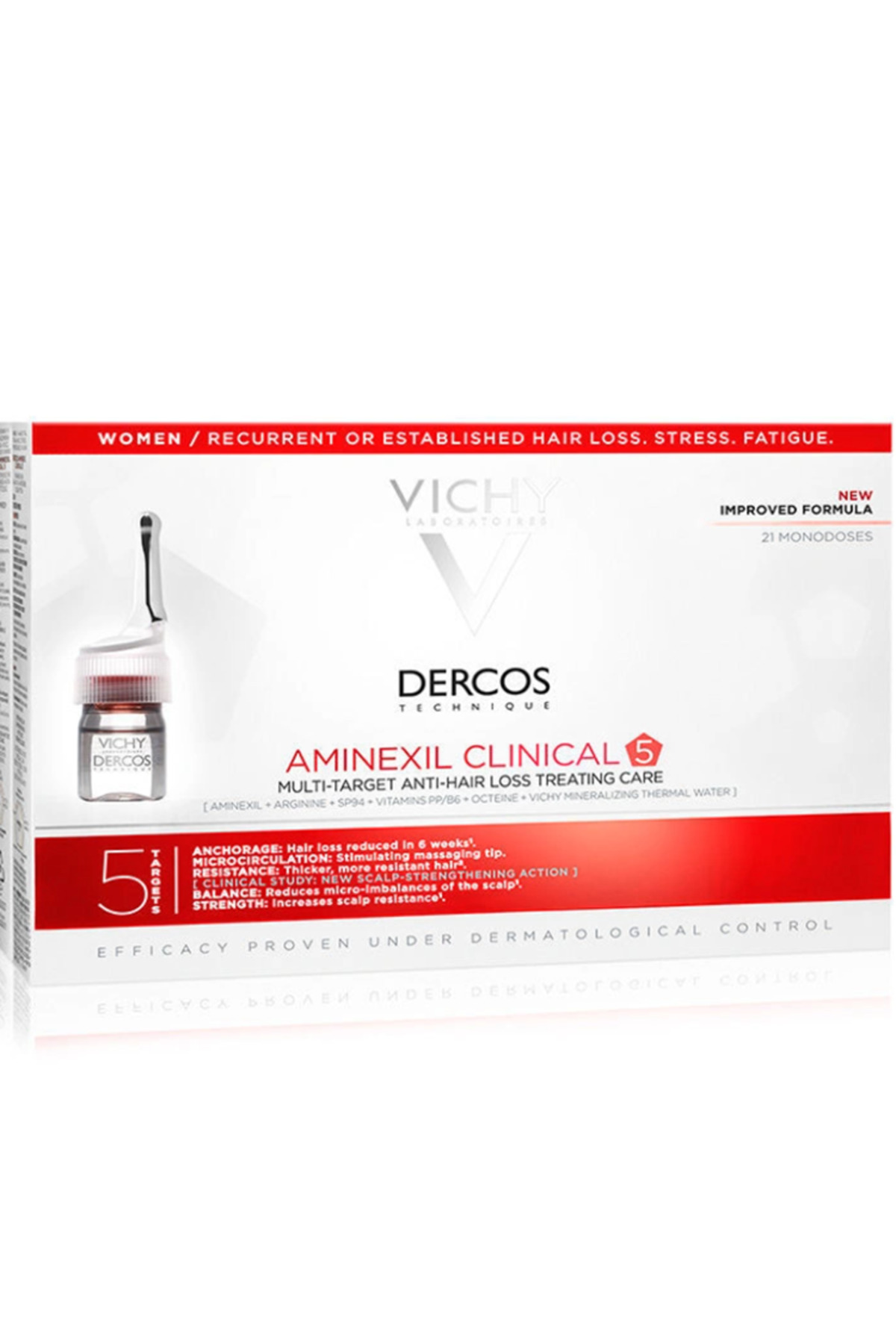 Dercos Aminexil Clinical 5 21x6ml - Hair Serum for Women