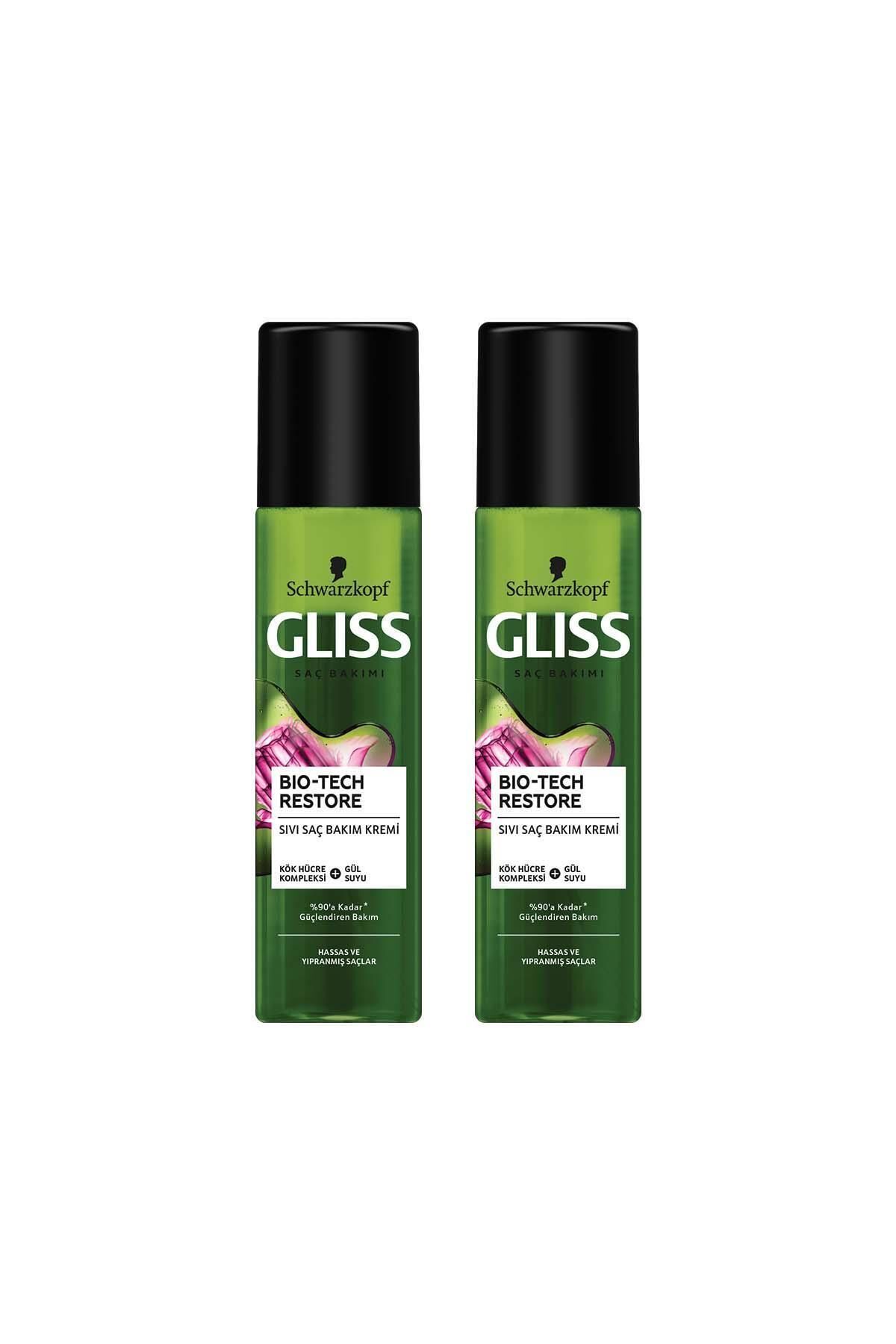 نرم کننده مایع 200 میلی لیتری Bio-Tech Strengthening Care Leave-In Liquid Conditioner Gliss