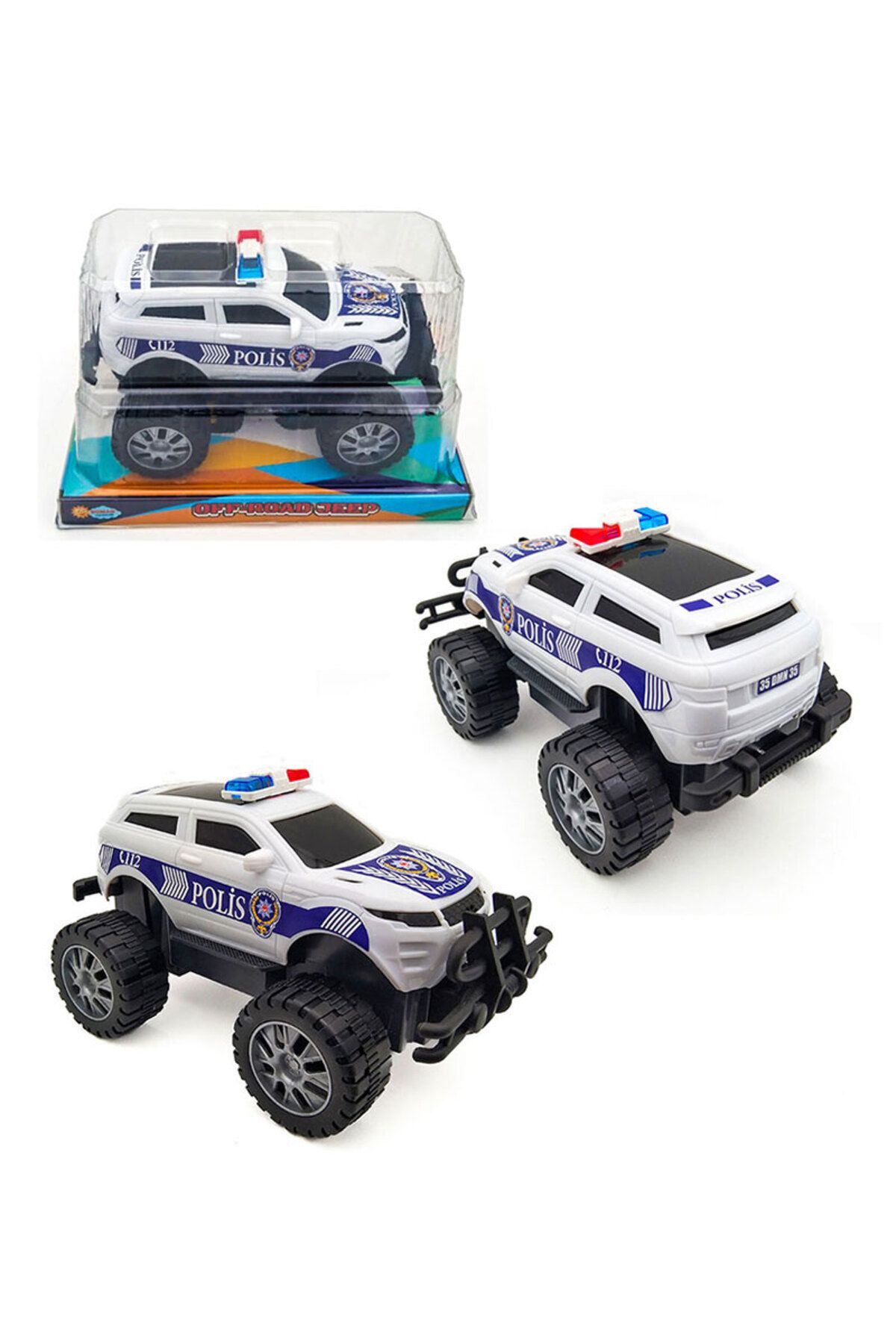 Rubbing Police Jeep - Blue Water World