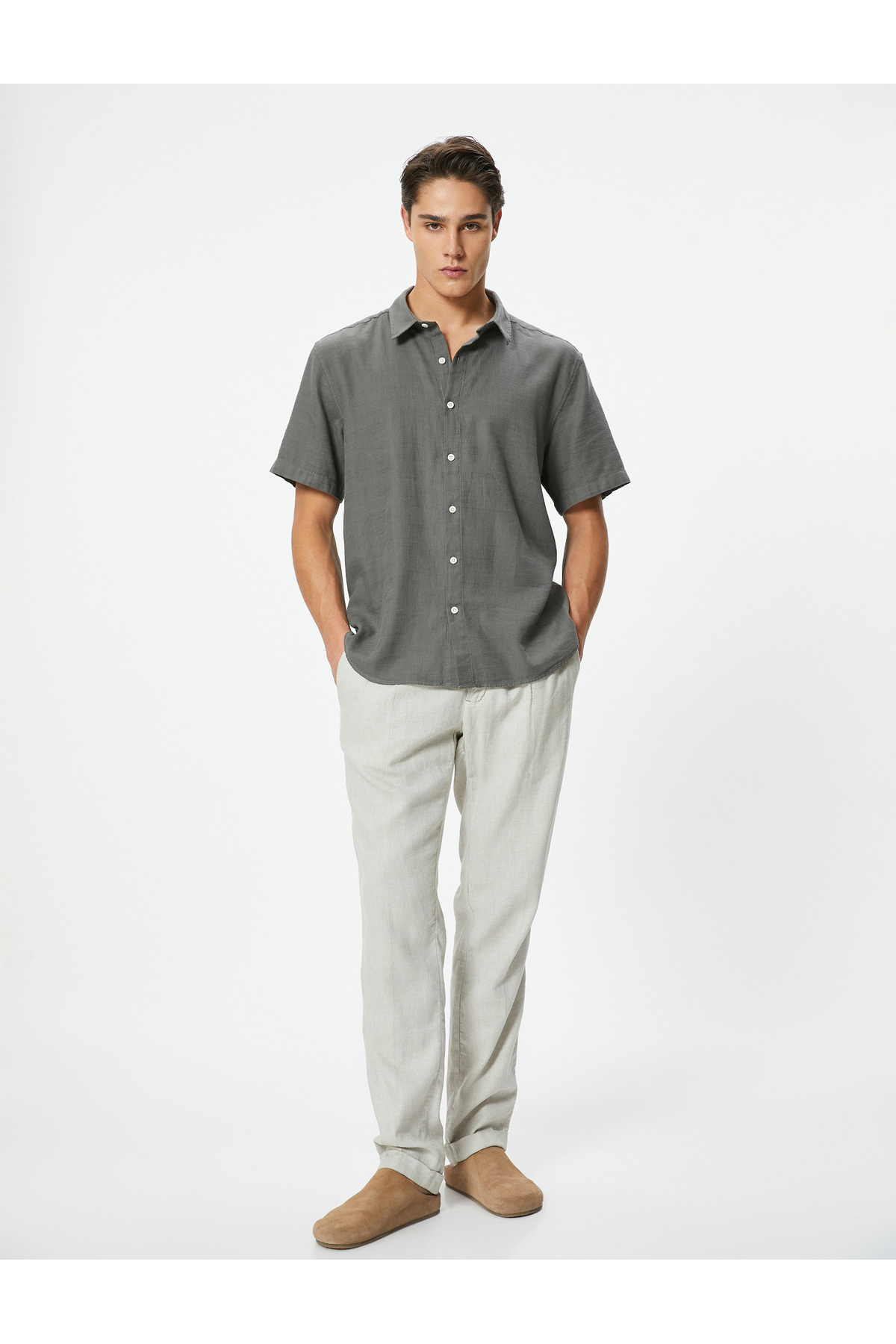 پیراهن مردانه کوتون | 4SAM60034HW Koton - Image 2