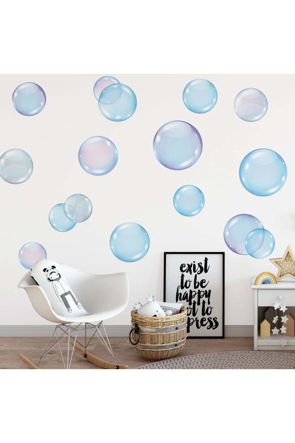 Giant Bubbles Wall Stickers Set