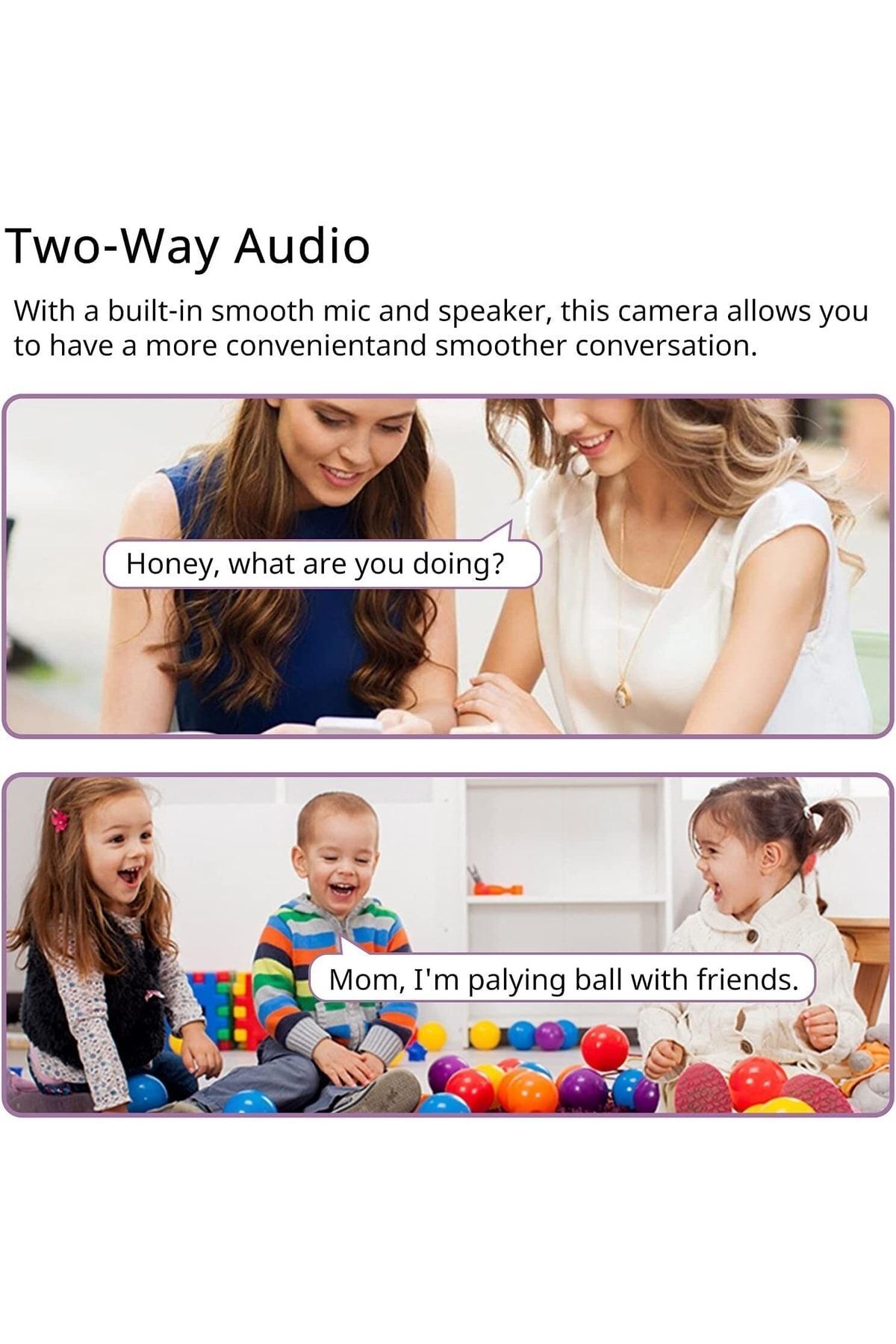 Fillikutum 1080p Robot Görünümlü Wifi Ip Gözetleme Kamerası Bebek Kamerası 360 Gece Görüş 2 Yönlü Ses fotoğrafı 7 (önizleme)