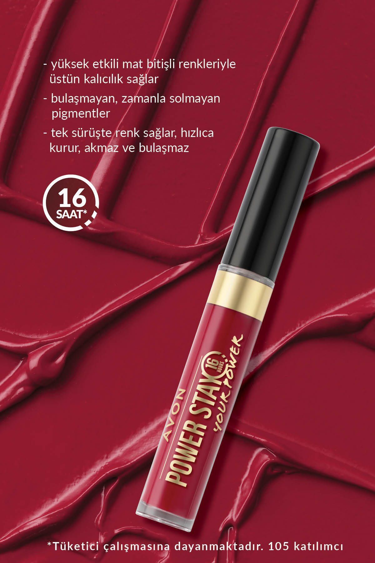 AVON-Ruby Rise Up Power Stay Liquid Mat - Lipstick 4
