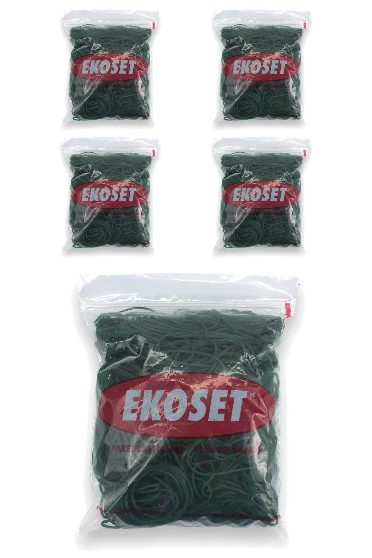 ekoset Yeşil Para Lastiği 500 Gr 5 Paket