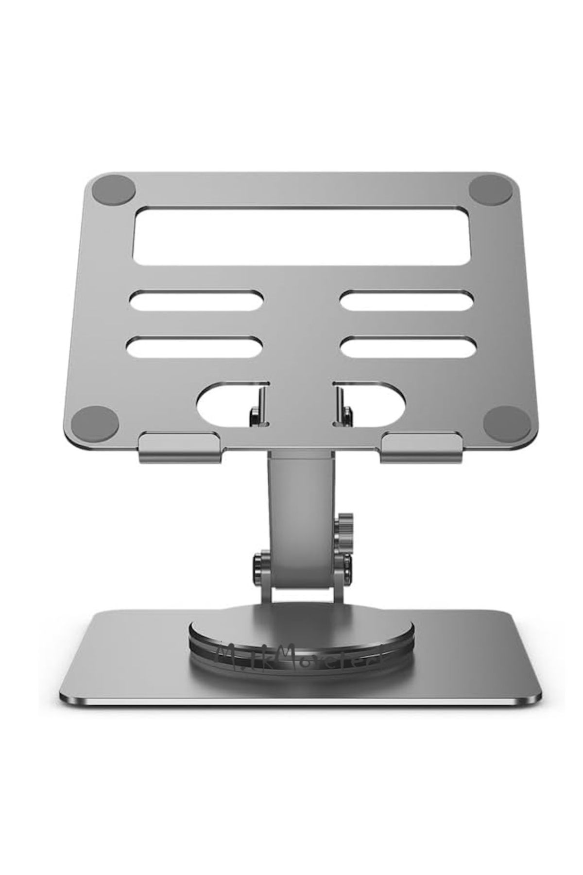 m.tk moveteck-Foldable Compatible with All Models Graduated Adjustable Metal Notebook MacBook Laptop Stand 4