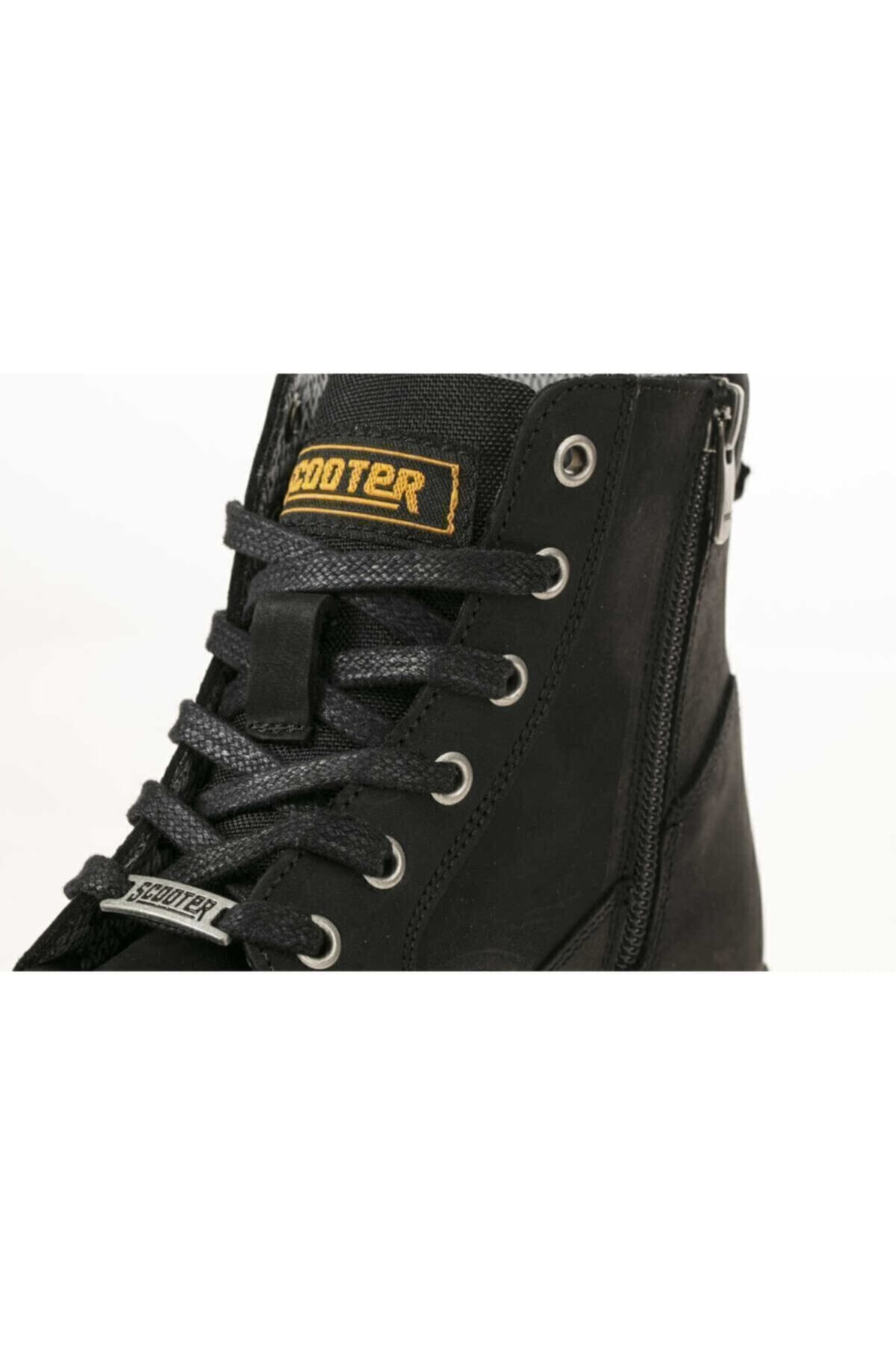 Scooter  M5121 HAKİKİ DERİ ERKEK BOT CRAZY SİYAH - Görsel 5