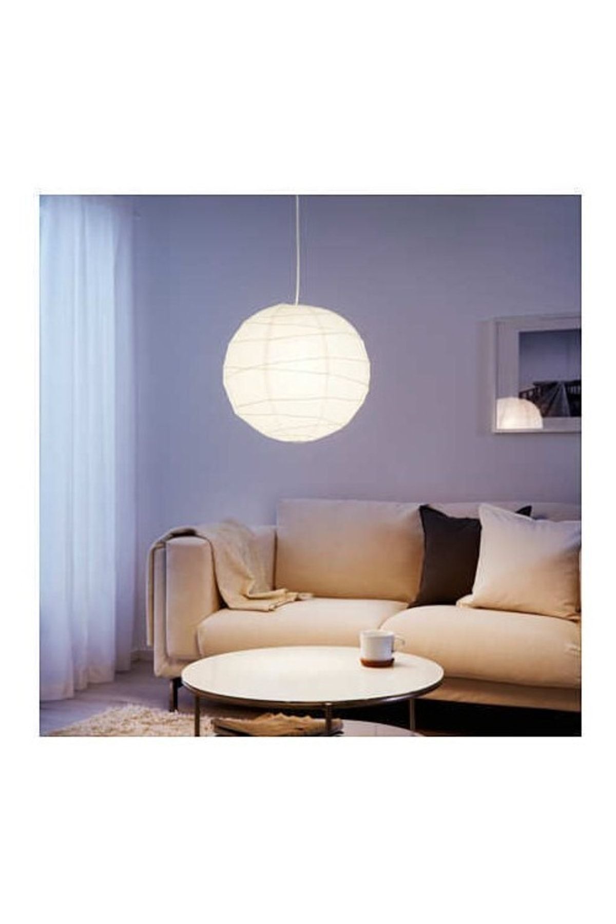 IKEA Regolit Paper Japanese Lantern Pendant Lamp Ceiling Lamp 45 Cm Trendyol