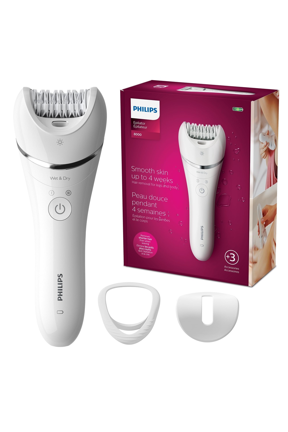 Philips Seramik Cımbızlı Tüy Kıl Alma Makesine, Ergonomik S Şeklinde Gövde, Islak Kuru, Epilatör — bre700_rollback_1747227772358