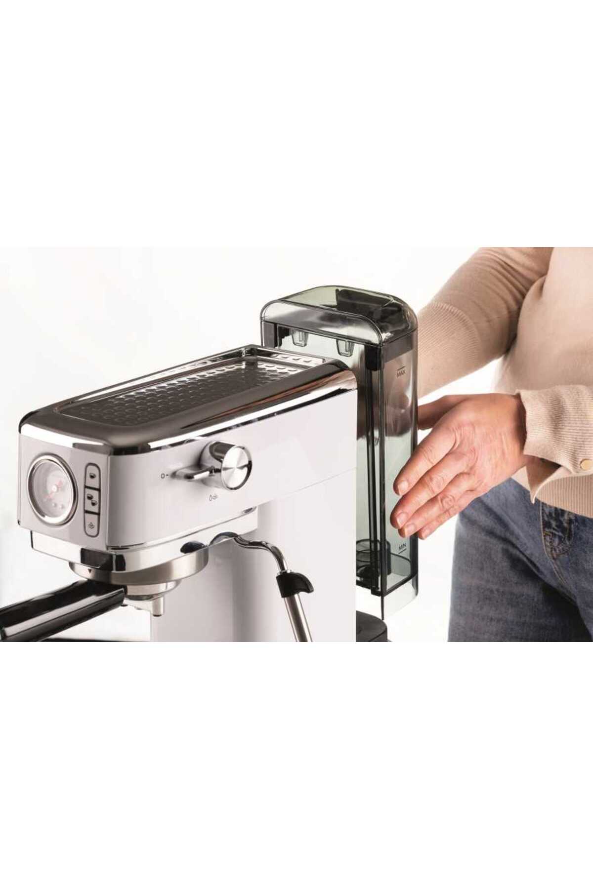 Moderna Espresso Slim Kahve Makinesi - Beyaz 2