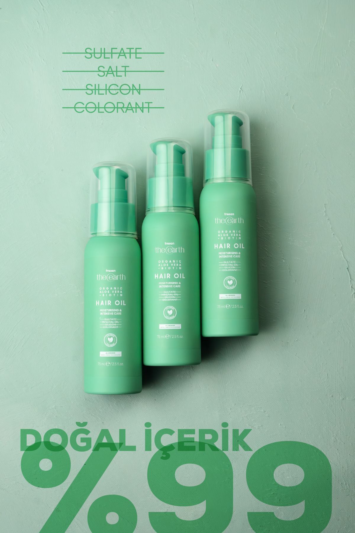Organic Aloe Vera +biotin Saç Yağı 75 Ml — 90505 — تصویر 4 از 7