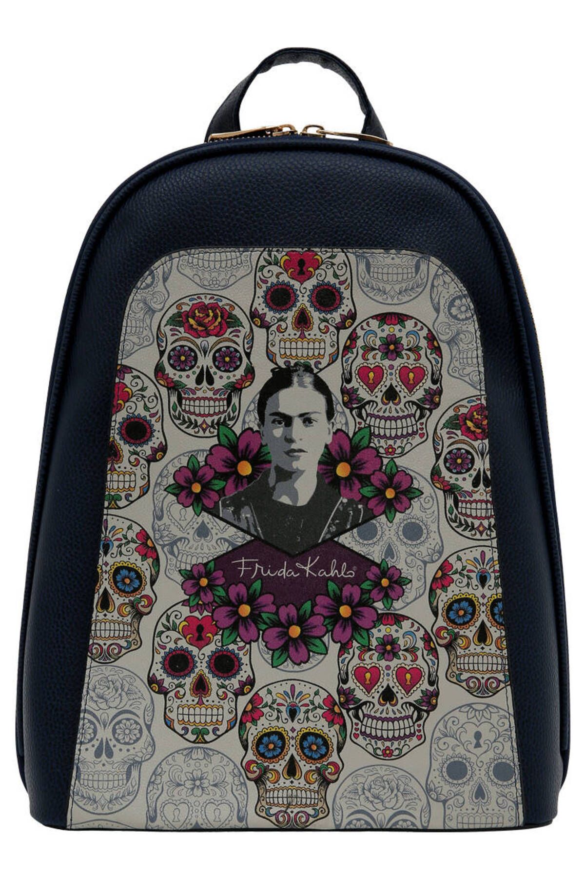 Черный женский рюкзак Dogo из веганской кожи — FKL Remembrance OF Frida Design TYCF10F8AF75D53E72