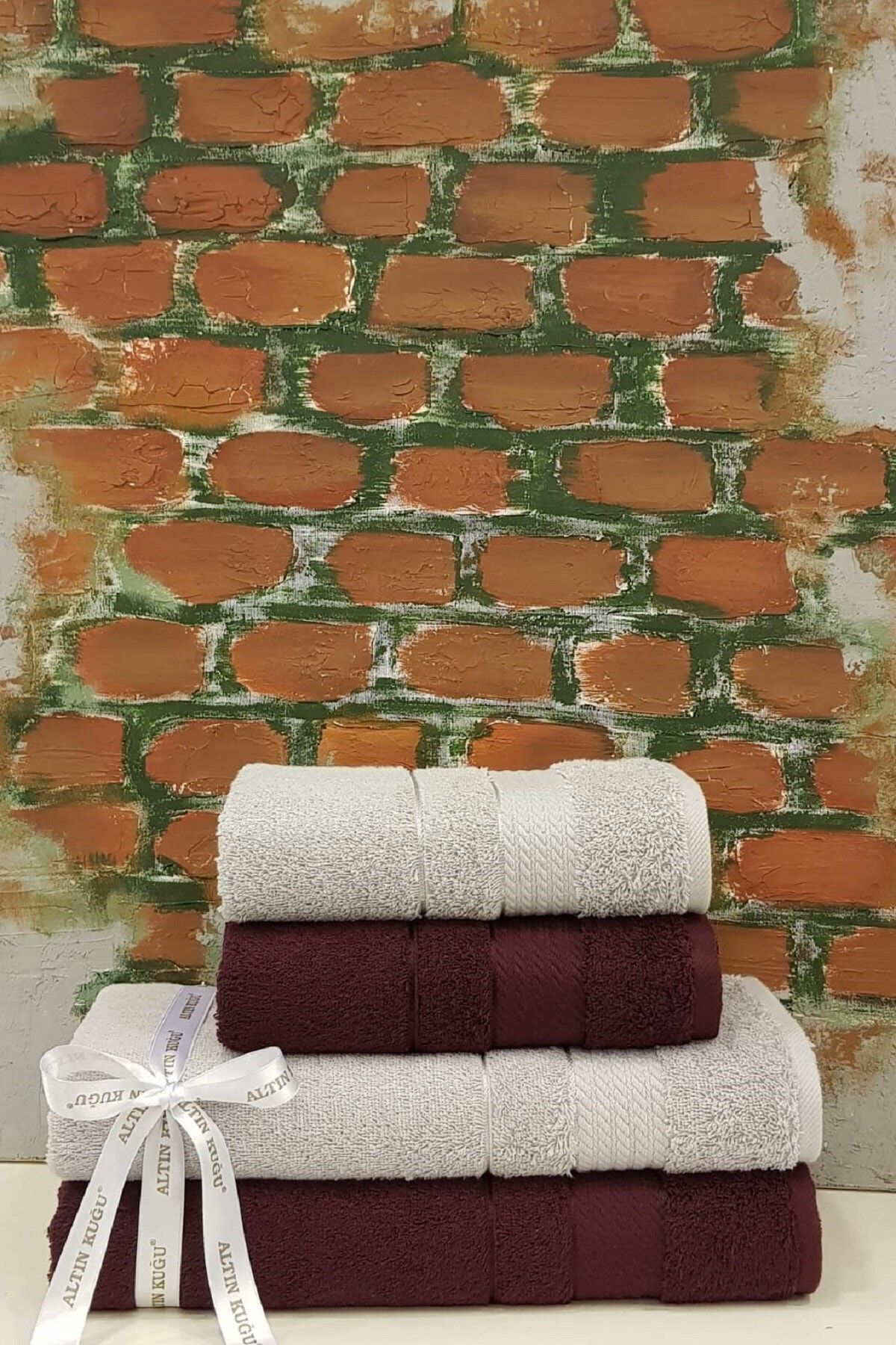 Özdilek-Plum Light Blue Towel Set 1