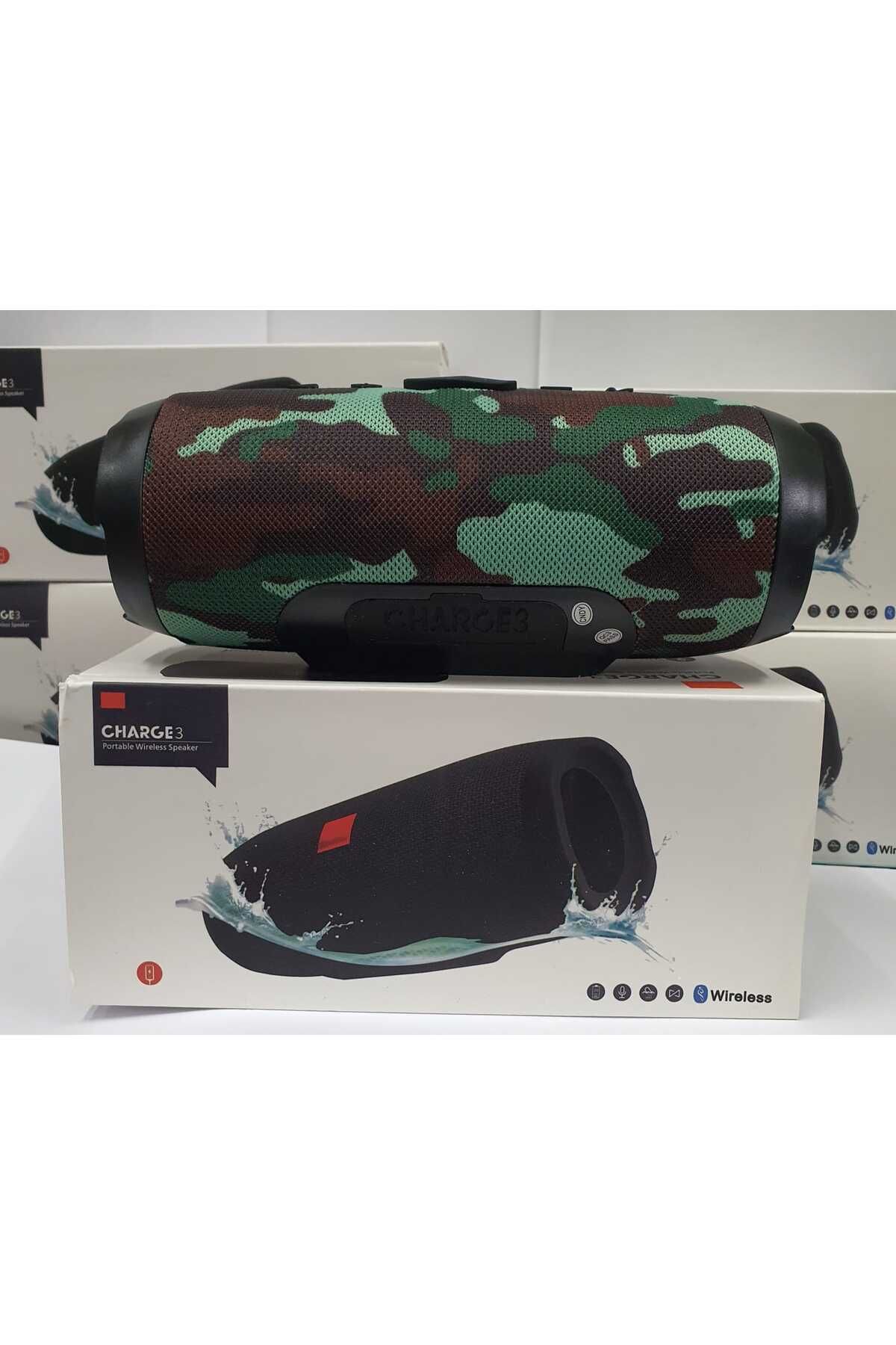 Charge3 Bluetooth Speaker Kablosuz Şarjlı Taşınabilir Hoparlör Sd Kart Usb Aux Girişli Kamuflaj #4