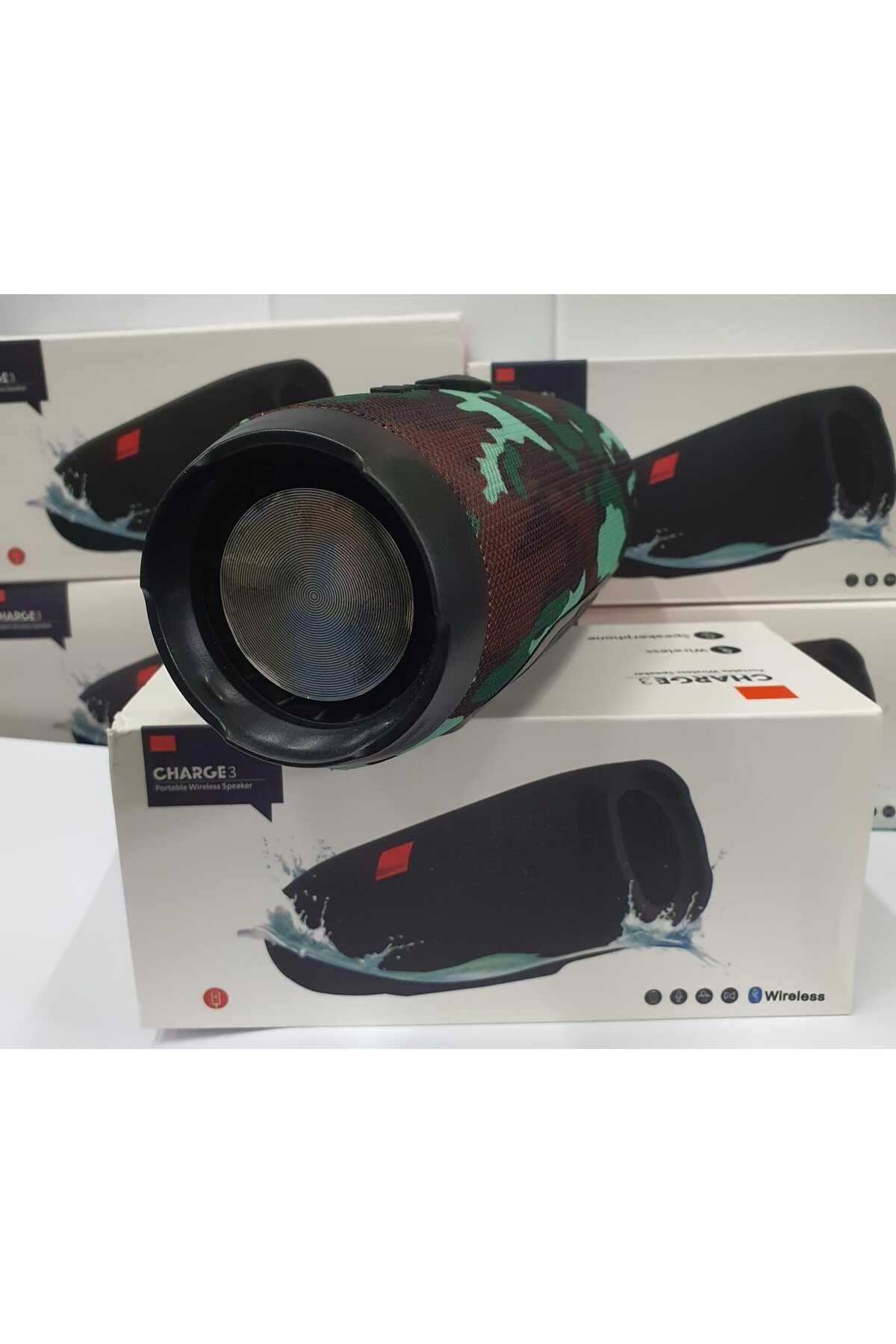 Charge3 Bluetooth Speaker Kablosuz Şarjlı Taşınabilir Hoparlör Sd Kart Usb Aux Girişli Kamuflaj #3