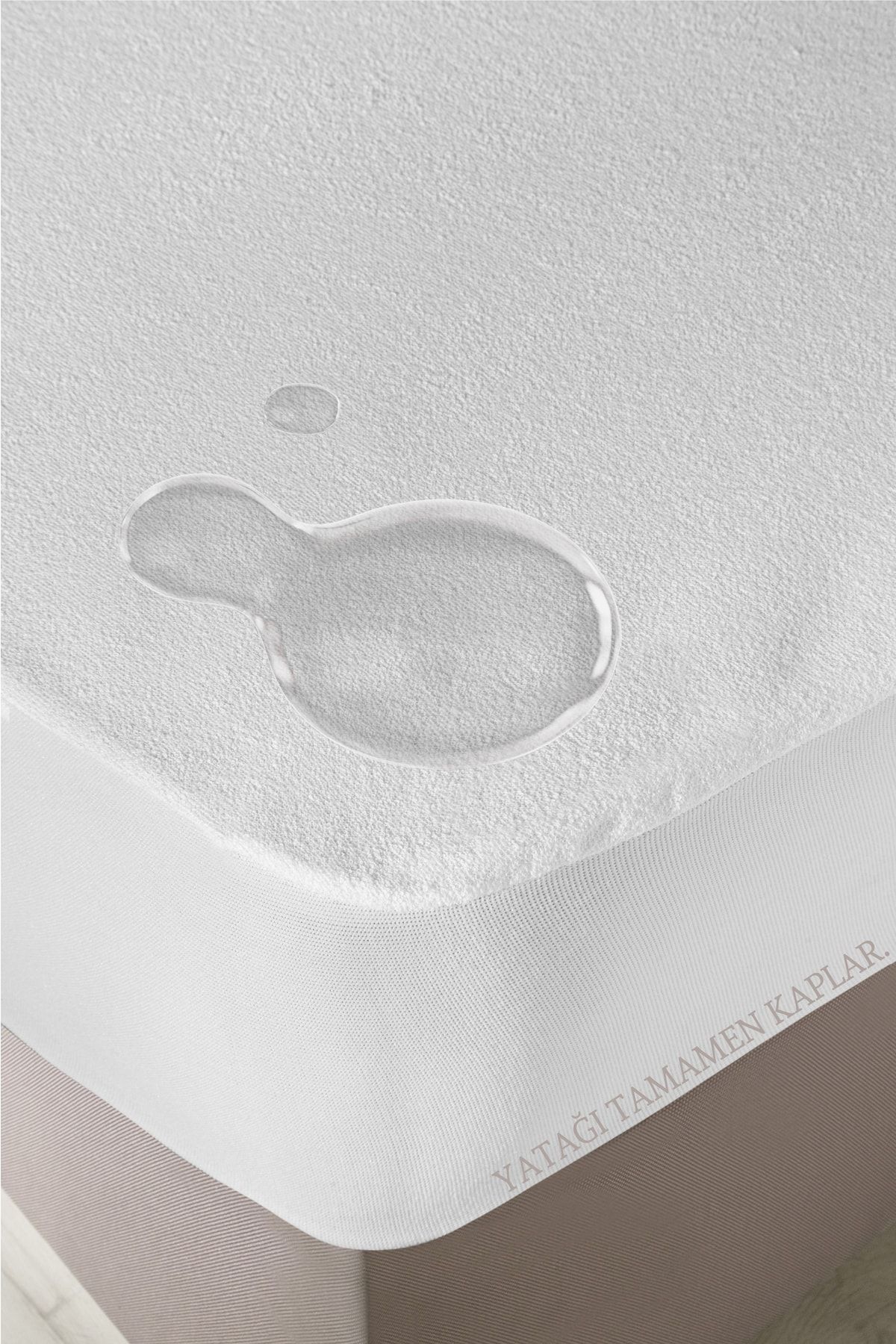Firuze Bumbac Rezistent La Lichide Elastic Complet Protecție Completă Protector De Saltea Saltea Montată 100x200/160x200/180x200 - 100 x 200