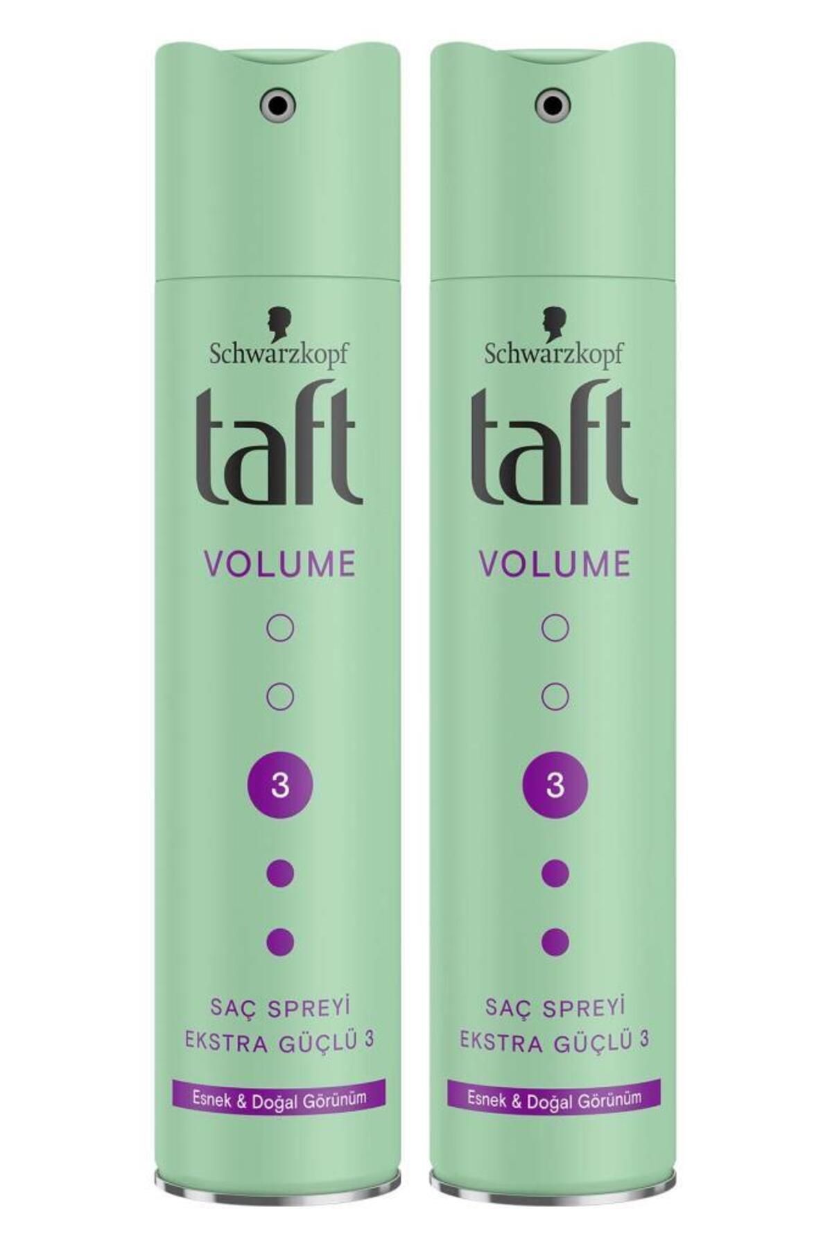 Taft True Volume (EKSTRA HACİM VEREN) Sprey 250 ml X 2 Adet