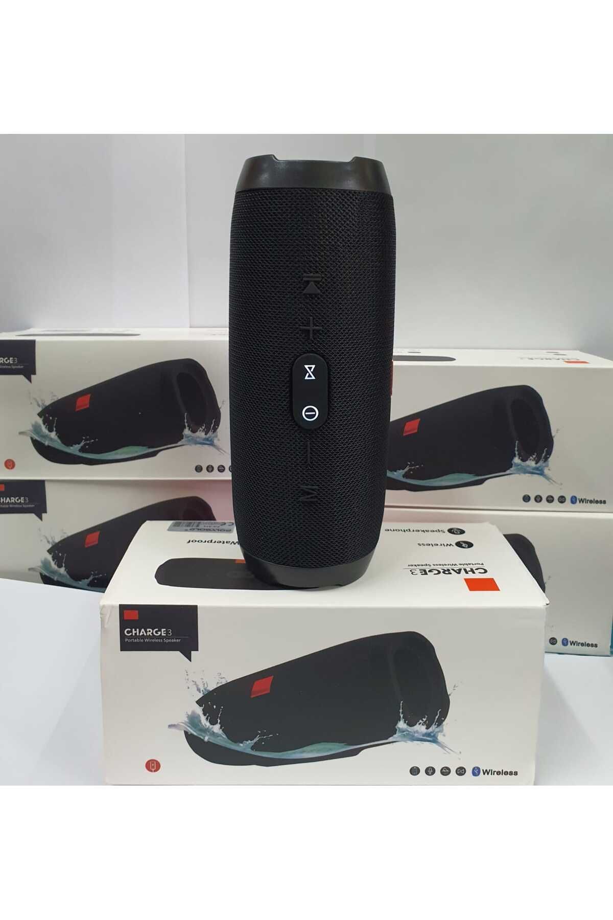 Charge3 Bluetooth Speaker Kablosuz Şarjlı Taşınabilir Hoparlör Sd Kart Usb Aux Girişli Siyah #4