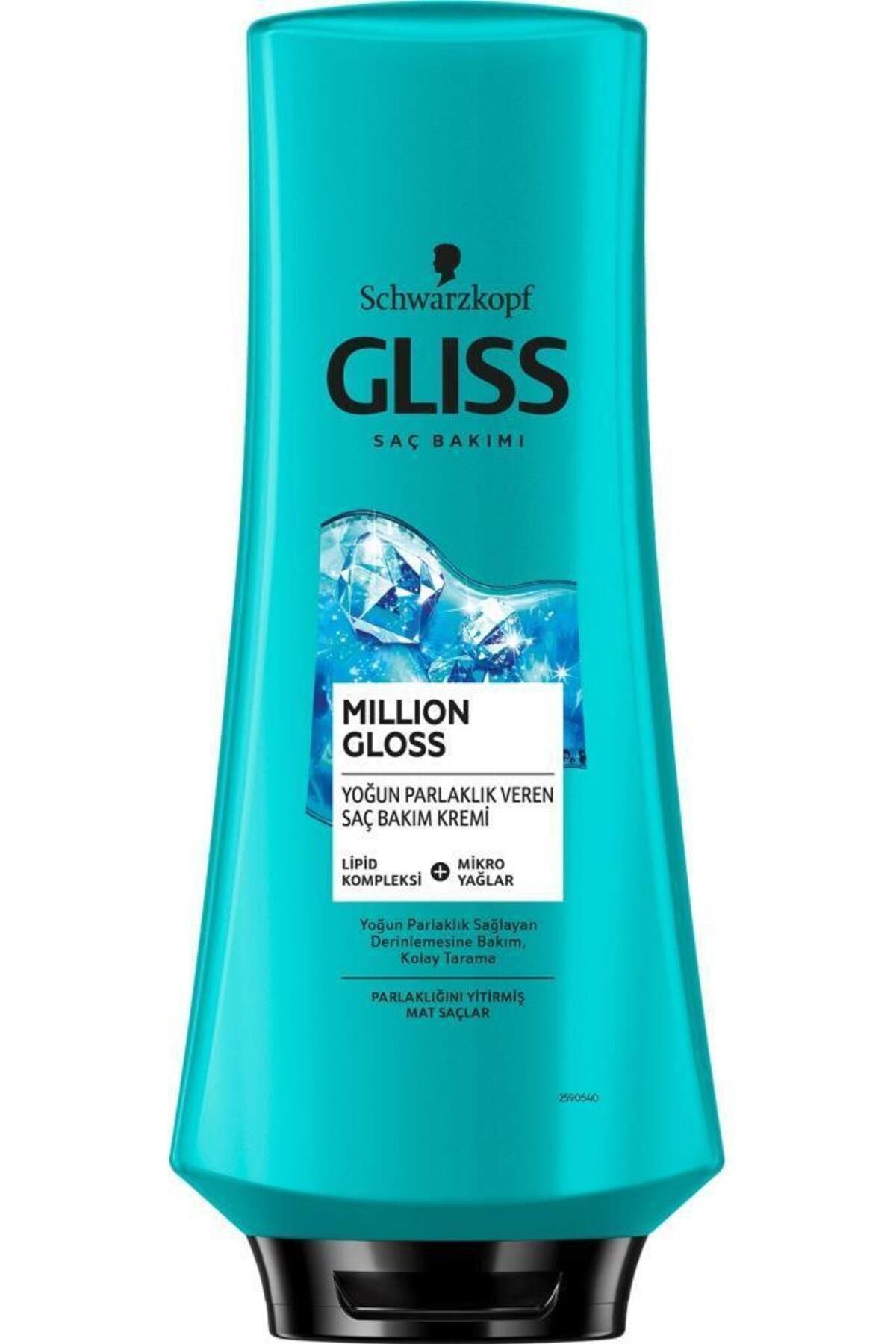 Million Gloss Yoğun Parlaklık Veren Saç Kremi 360 ml 3'lü — SET.HNKL.447 — تصویر 3 از 4