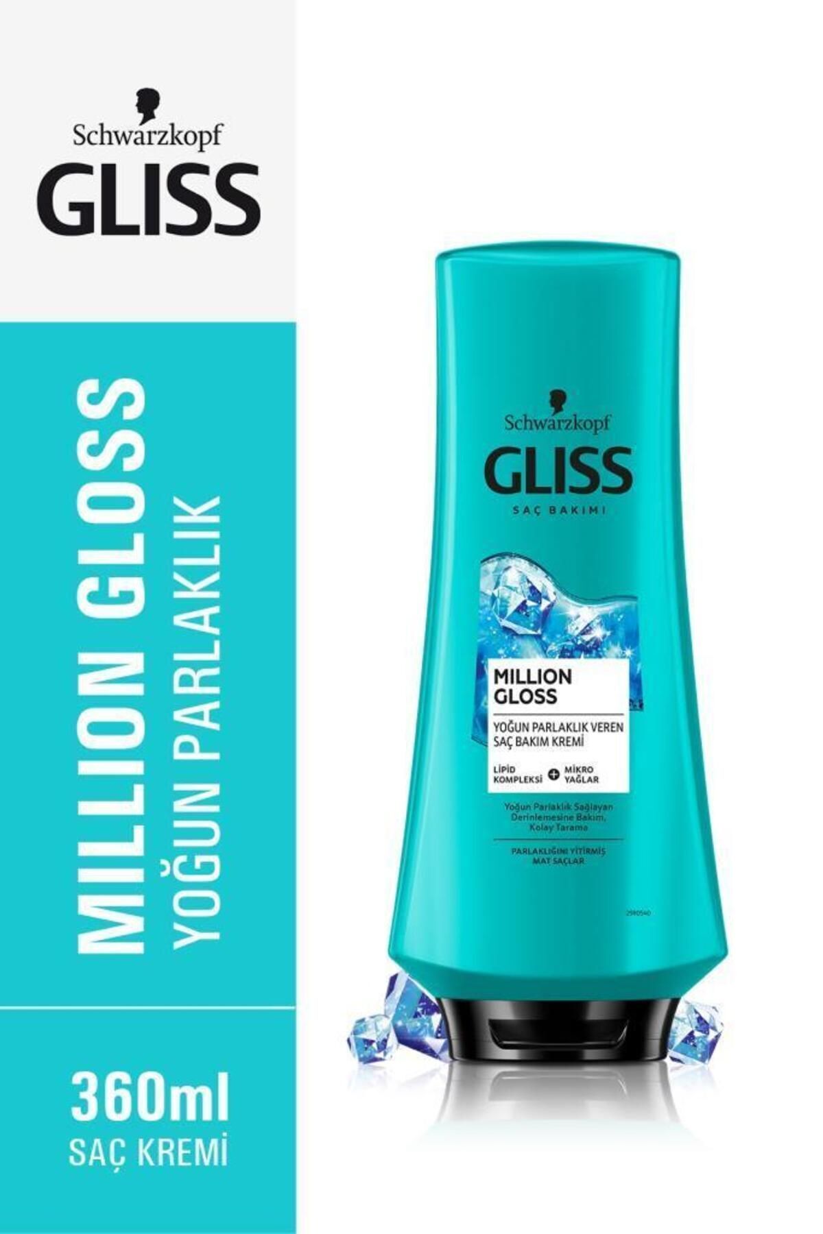 Million Gloss Yoğun Parlaklık Veren Saç Kremi 360 ml 3'lü — SET.HNKL.447 — تصویر 2 از 4