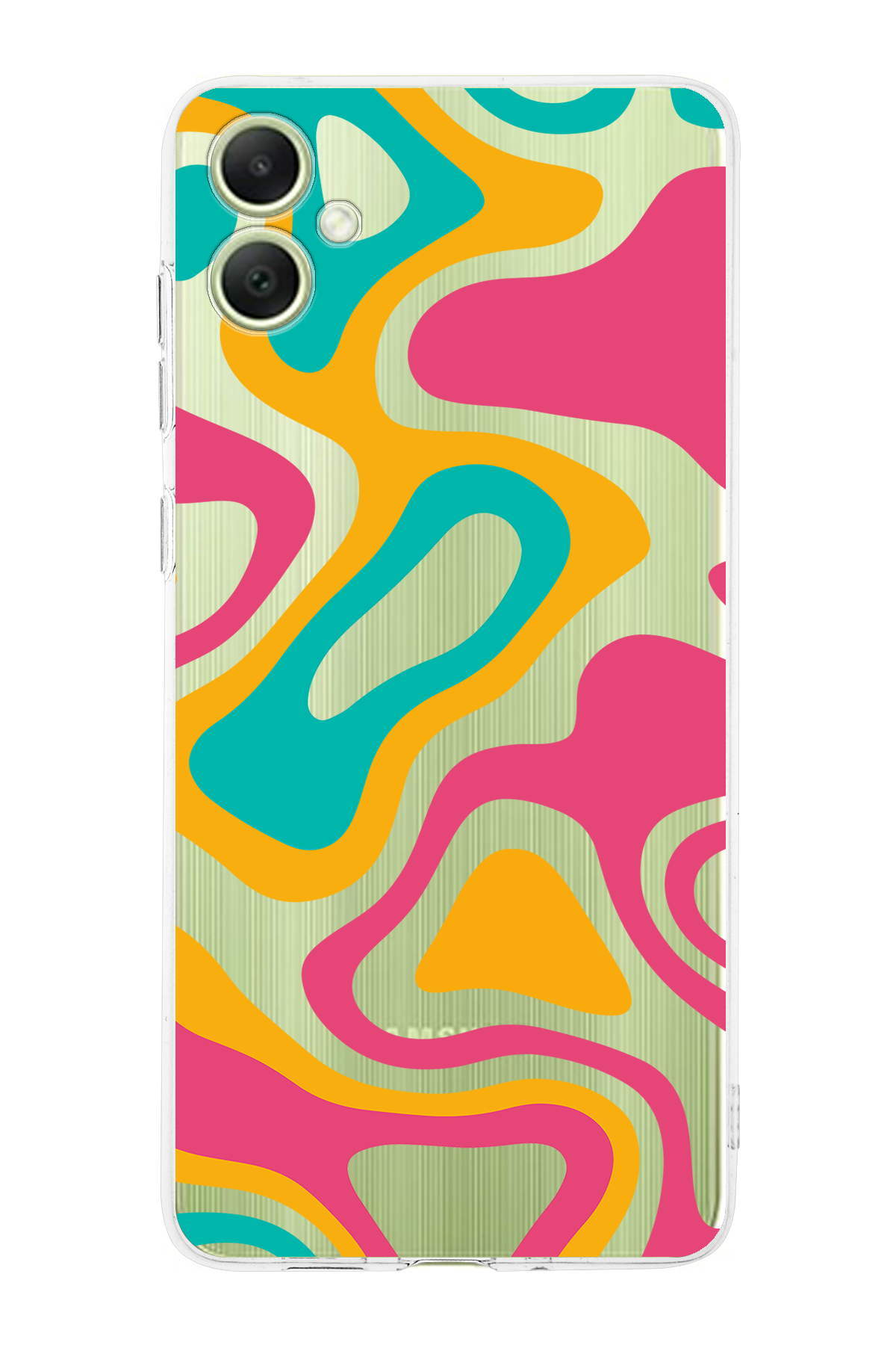 Samsung A05 Uyumlu Kamera Korumalı Renkli Desen Tasarımlı Şeffaf Silikon Kılıf