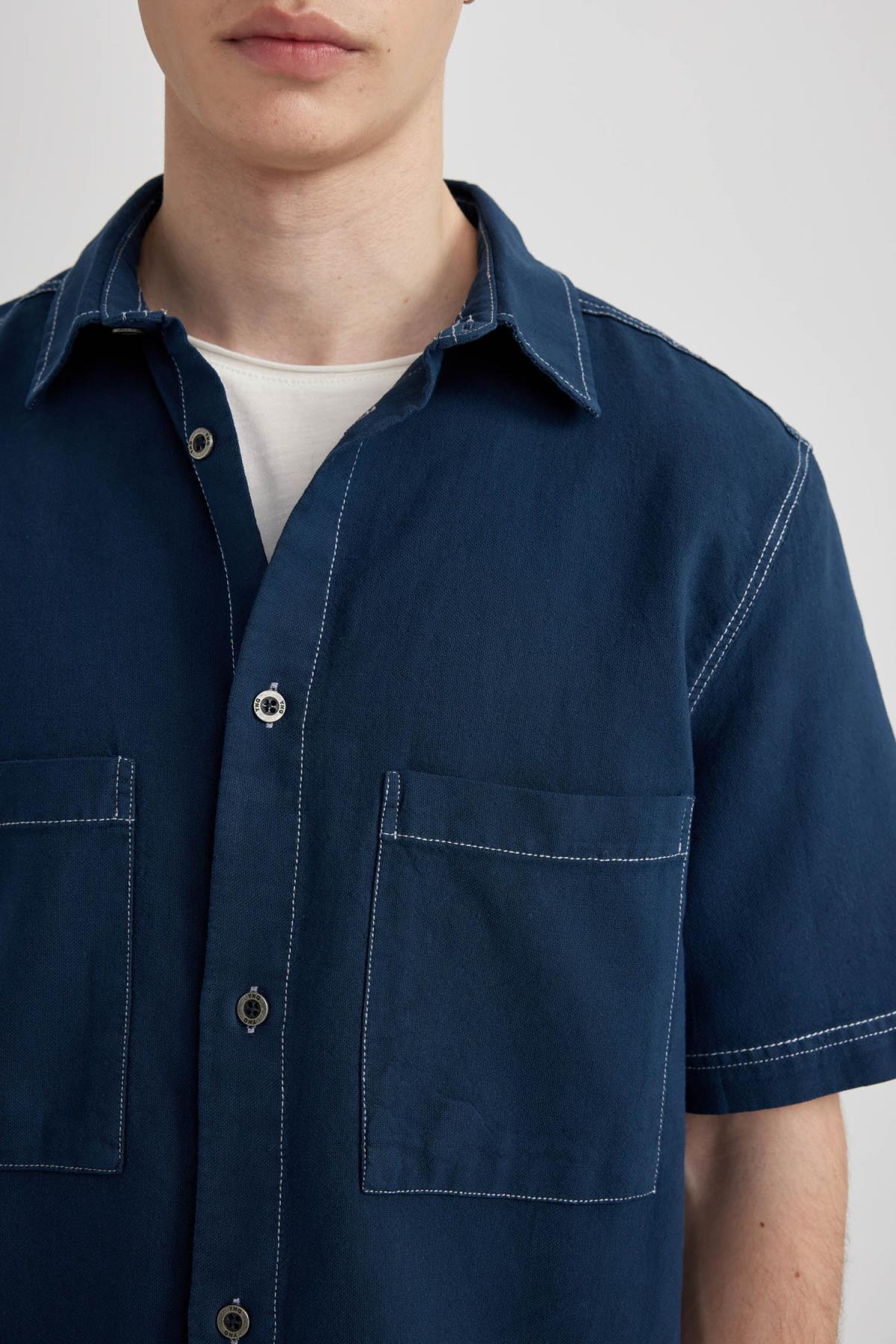 پیراهن مردانه دفاکتو | B6309AX24SM Defacto - Image 5