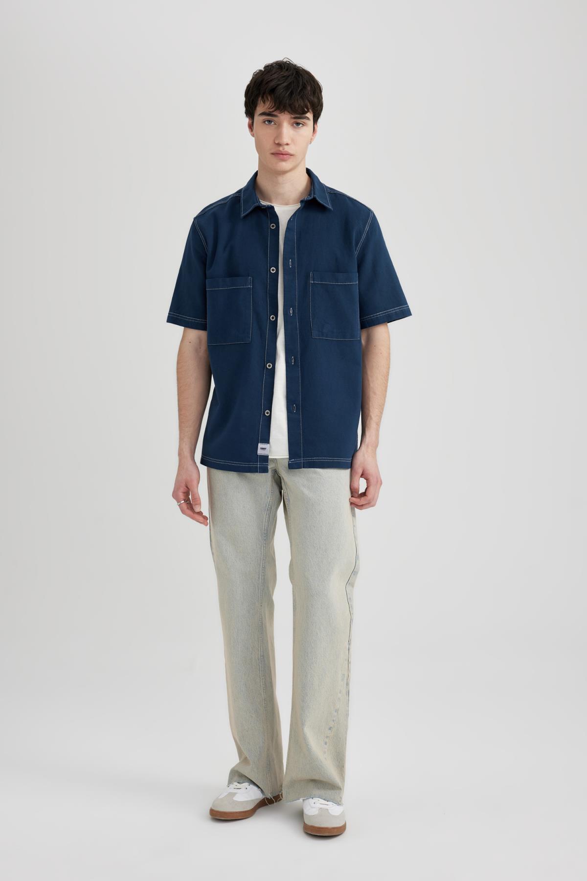 پیراهن مردانه دفاکتو | B6309AX24SM Defacto - Image 2