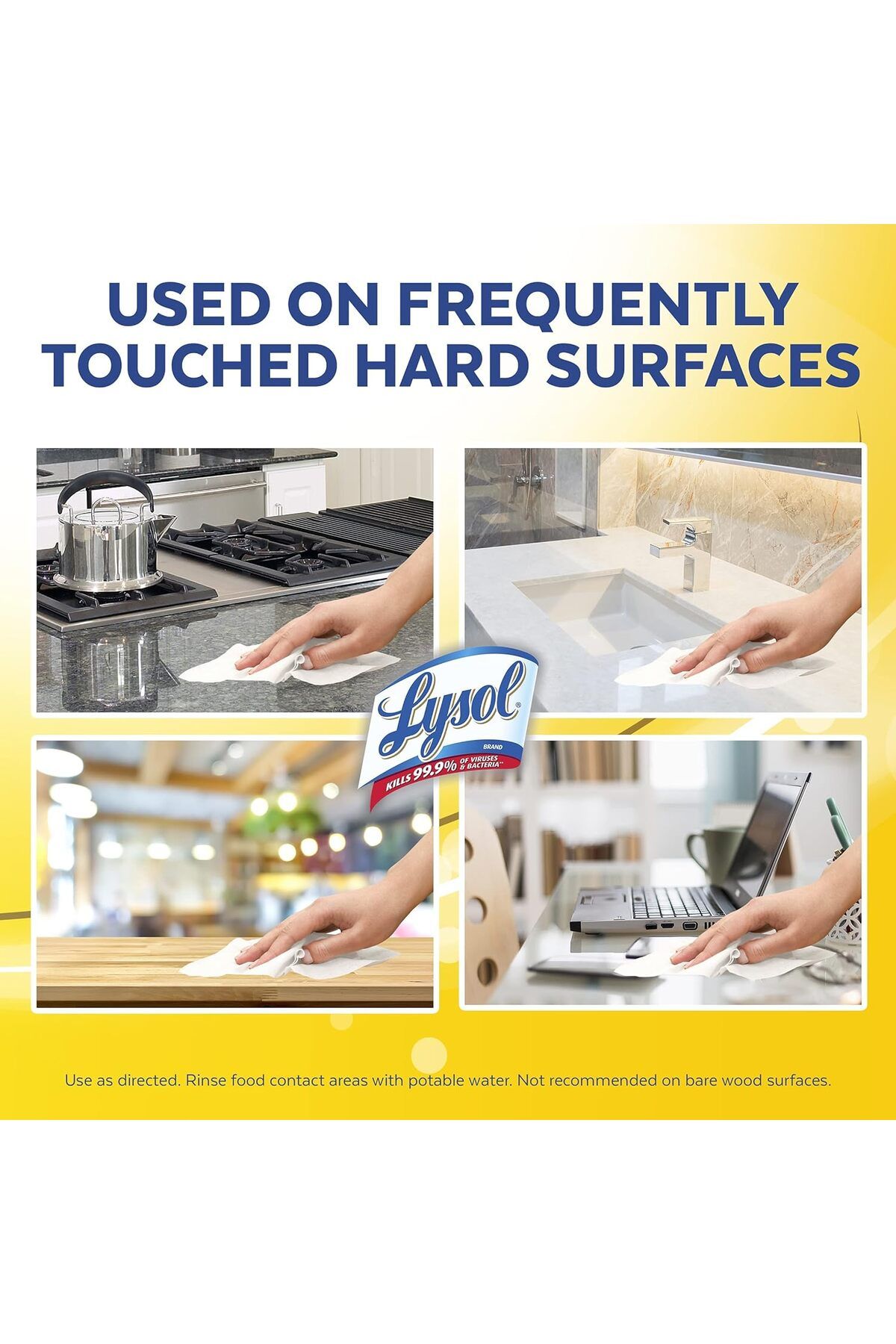 Lyson-LYSOL Disinfectant Wipes, 1 Layer, 7x7,25, Lemon and Lime Flower, White, 80 Wipes (Itjhal) 3