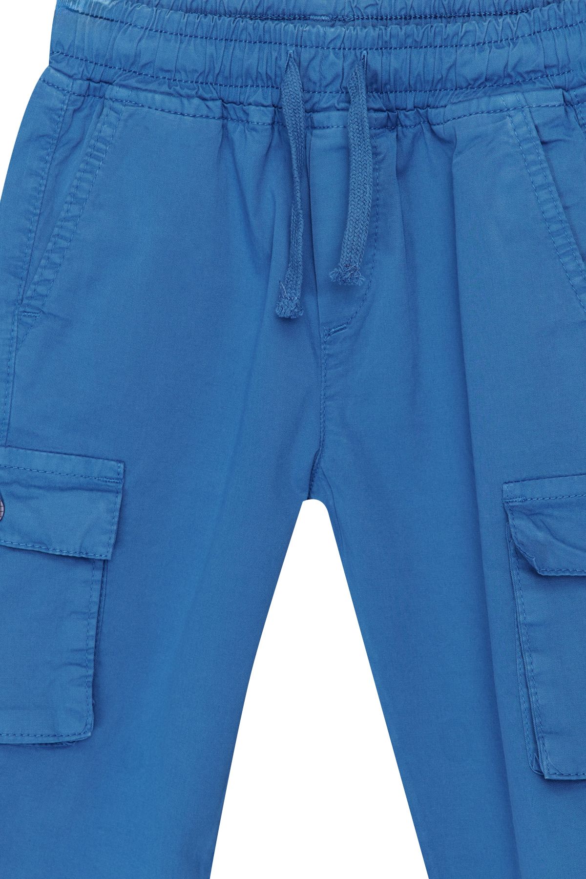 TRENDYOLKIDS-Πλεκτό σορτς Indigo Boy - με Cargo Pocket και ελαστική μέση TKDSS24SR00002 4