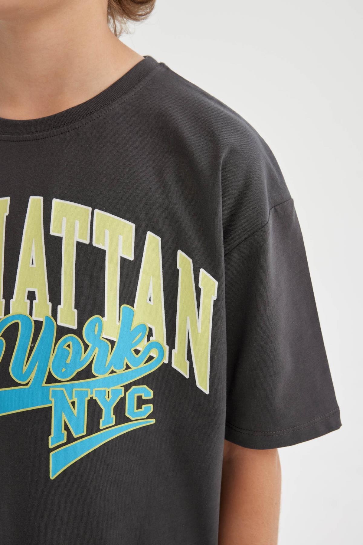 تی شرت پسرانه دفاکتو | C3901A824HS Defacto - Image 5