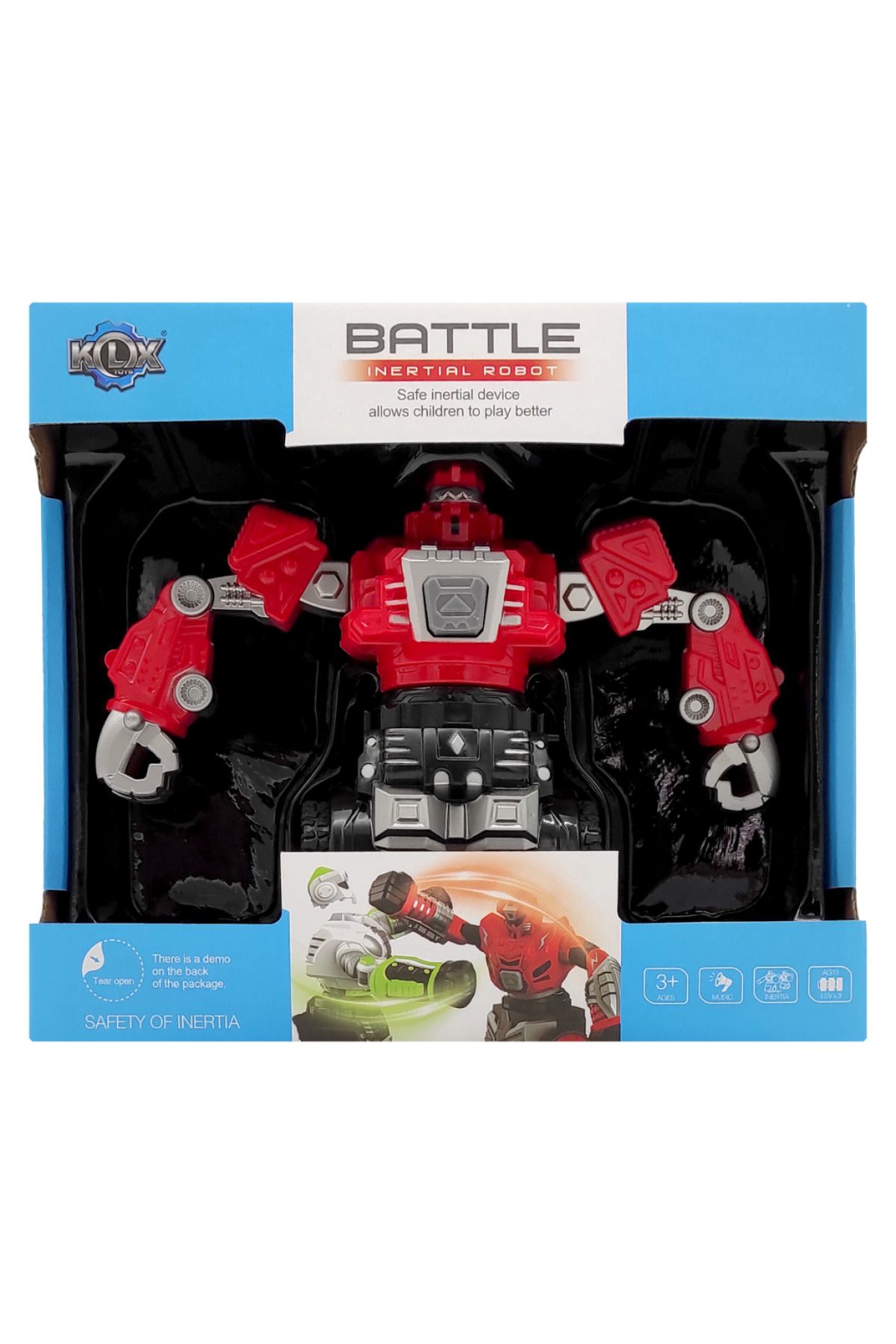 Birlik Oyuncak-Red Combating Boxer Robots - Klx700-17A 1