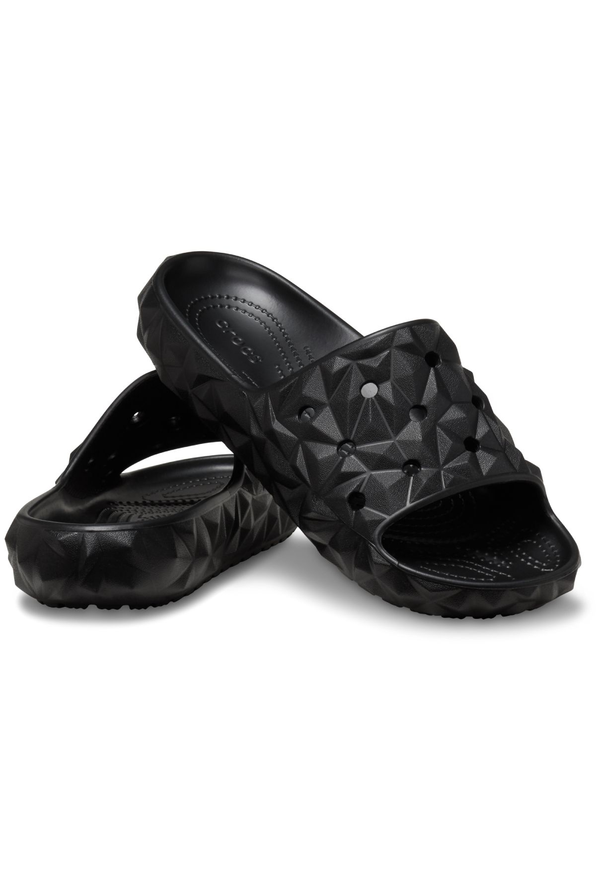 صندل مردانه و زنانه 209608 001 اسلاید هندسی کلاسیک V2 سیاه Crocs