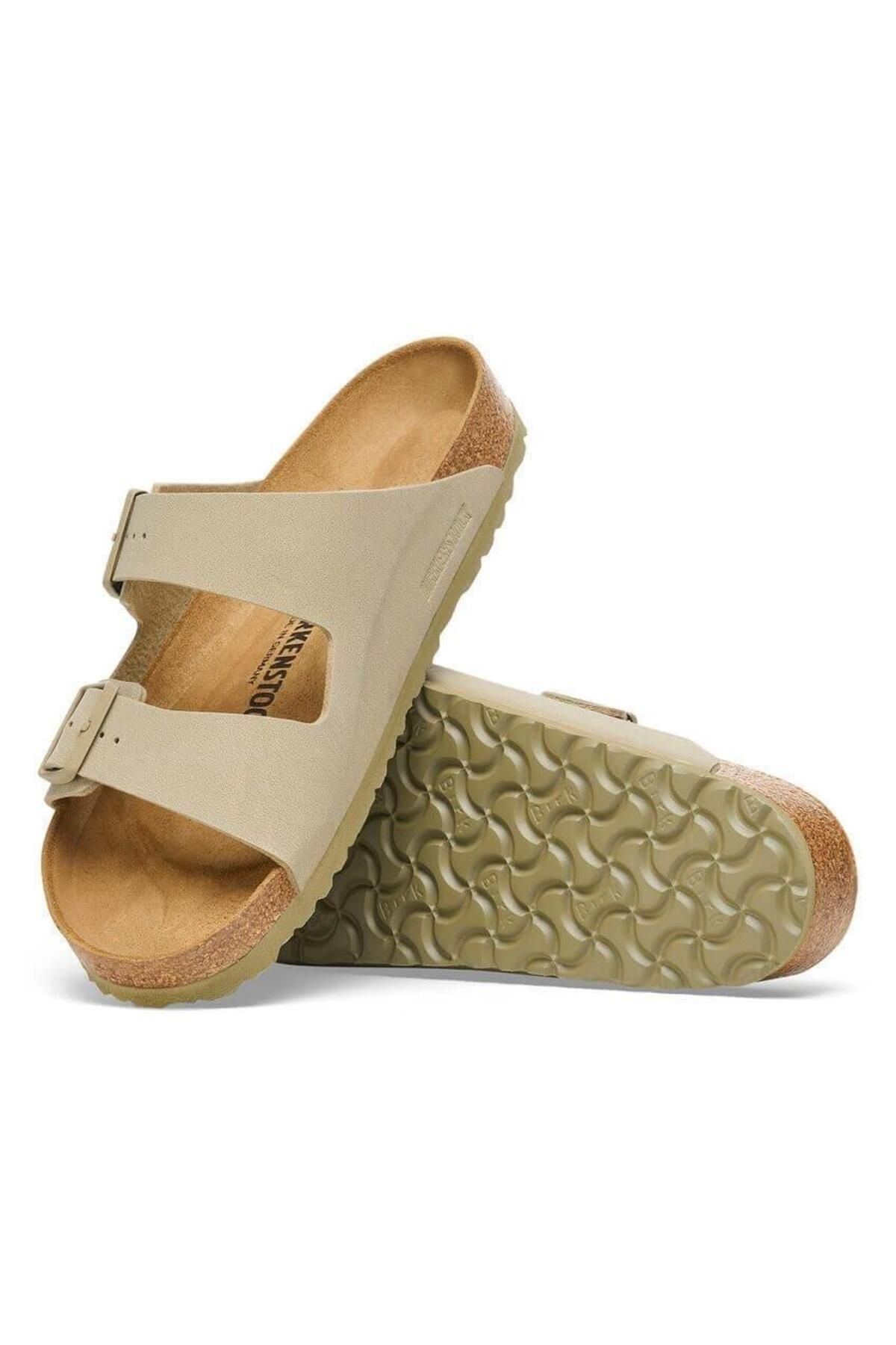 دمپایی مردانه آریزونا خاکی کم رنگ Birkenstock