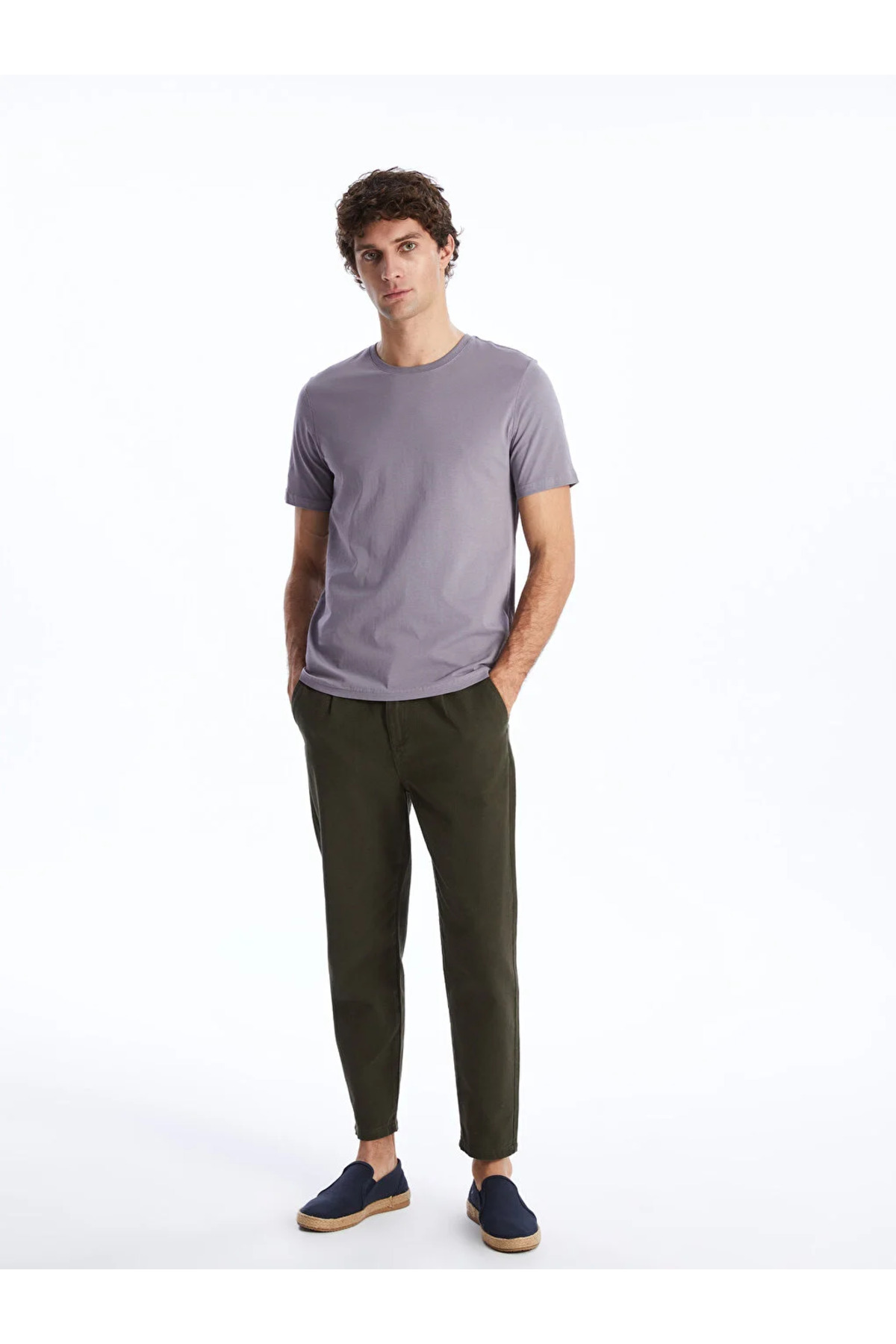 تیشرت مردانه بنفش ال سی وایکیکی | S41058Z8TF اورجینال - تصویر 3