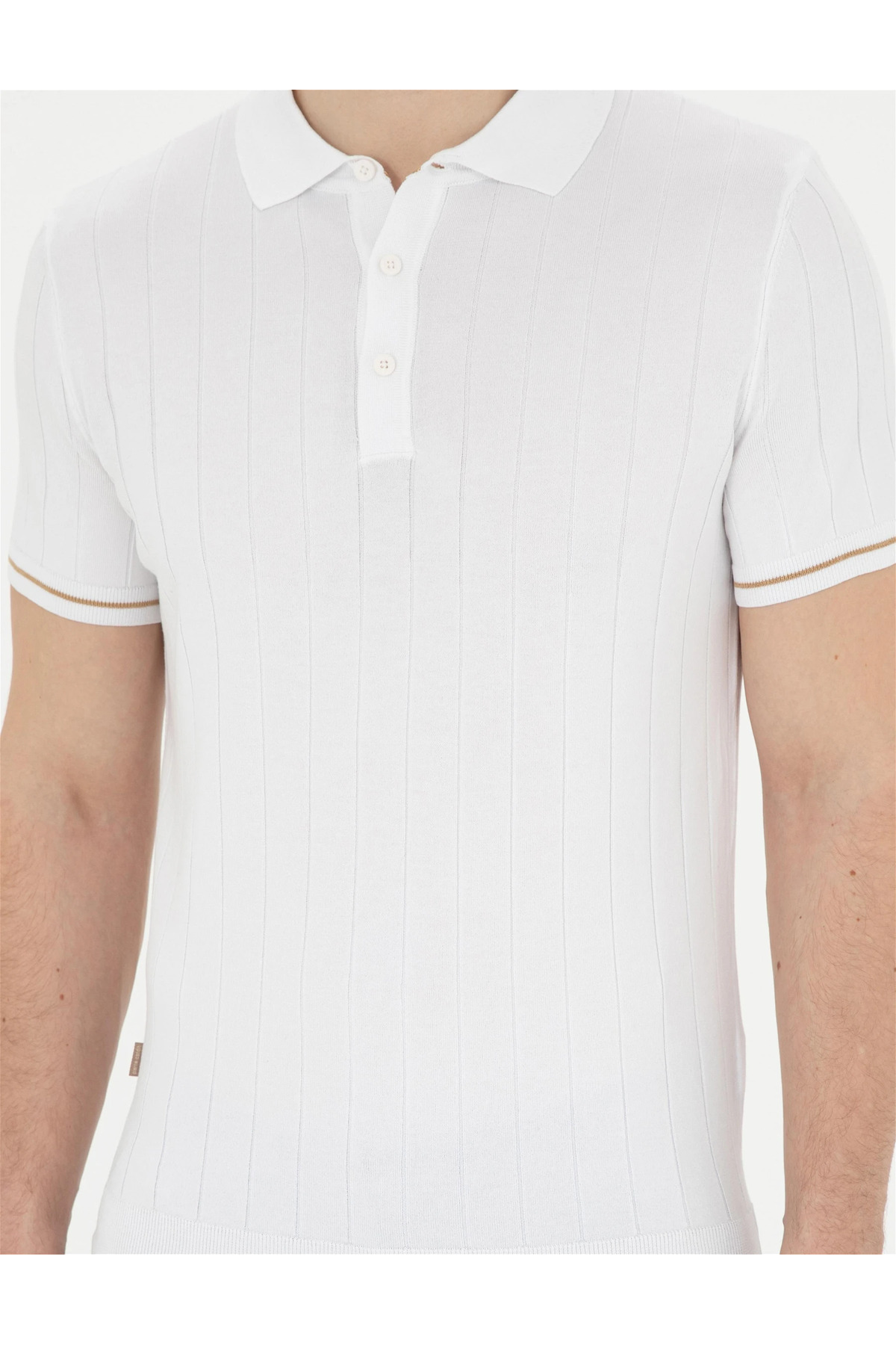 پولوشرت پیر کاردین مردانه ویسکوز مخلوط شده بژ لایسنس دار- تحت لیسانس راسته Slim Fit/اسلیم فیت    استرینگ کژوال/روزمره | Pierre Cardin G021SZ0TK.000.1848557 - تصویر 6