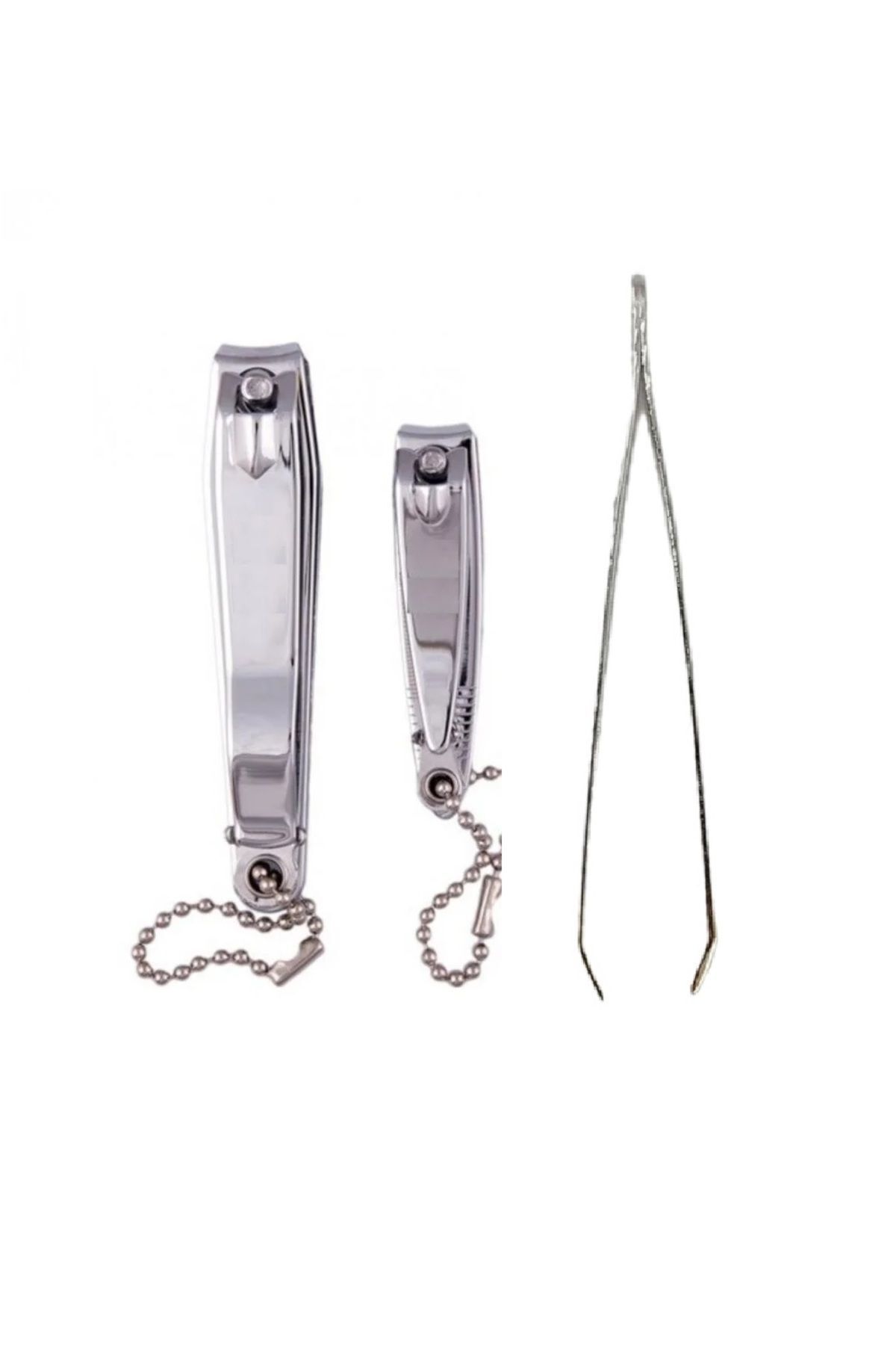 DDPEST-Manicure Set 3 Pieces Large and Small Nail Clippers Tweezers Set of 3-Nt 1