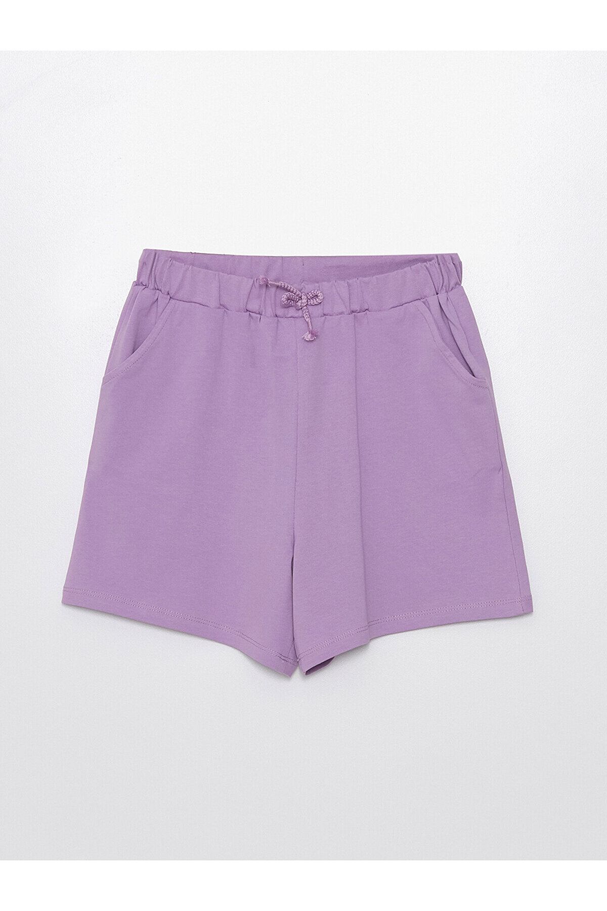 LC Waikiki Beli Lastikli Basic Kız Çocuk Şort