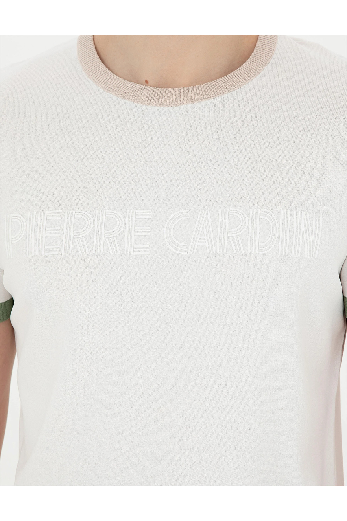 تیشرت مردانه سفید پیرکاردین | G021SZ0TK.000.1861971 اورجینال - تصویر 7