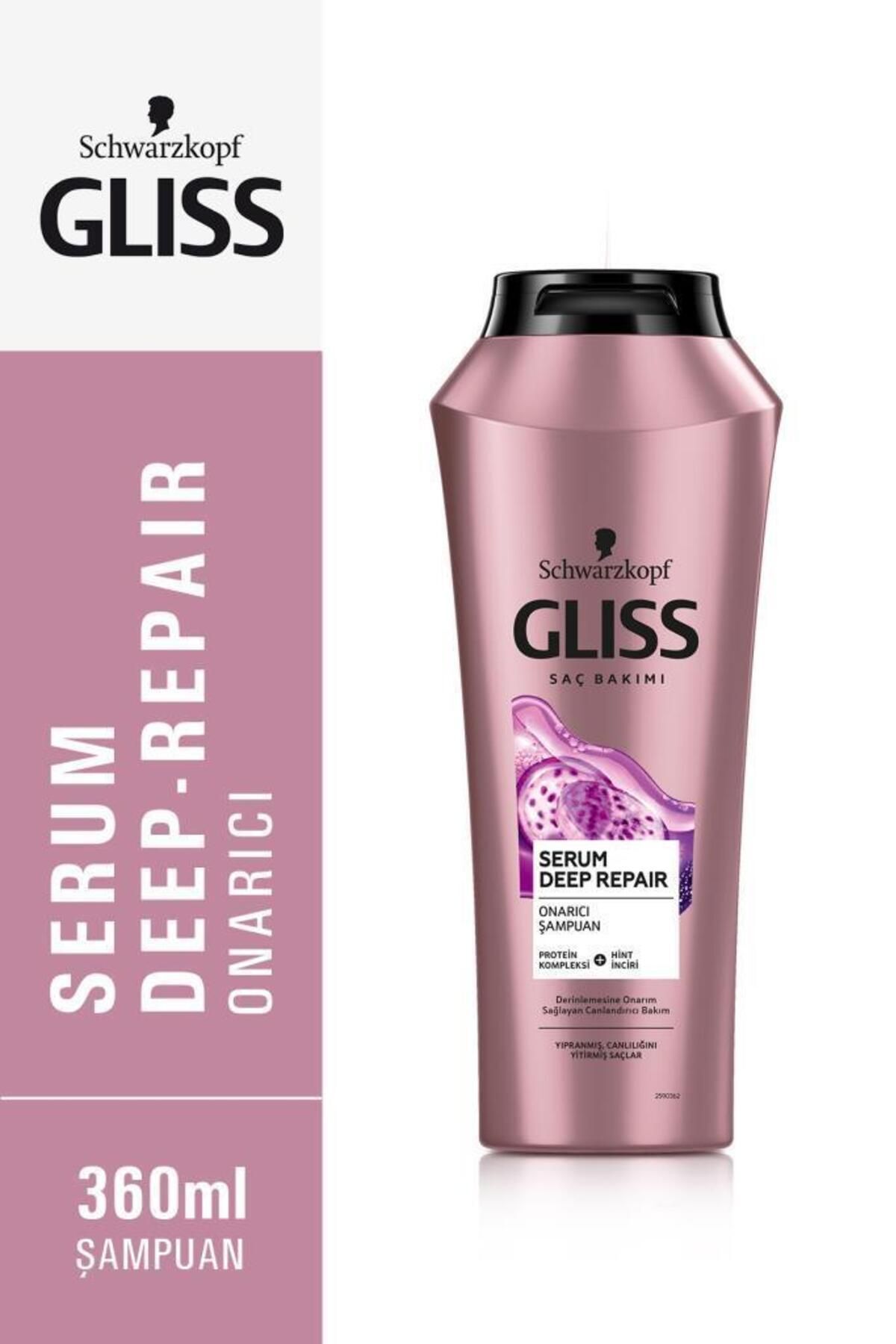 Gliss-Deep Repair Serum and Repair Shampoo - 360 ml Set of 4 2