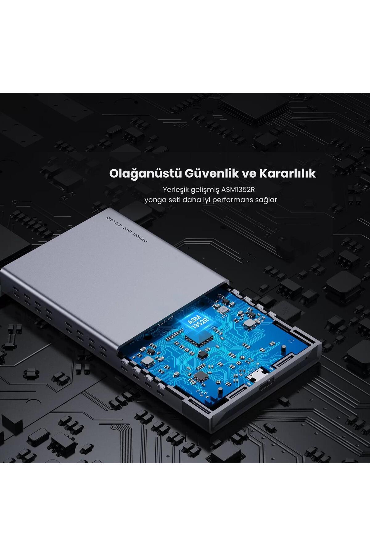 Type-c Çiftli M.2 B-key Raıd Ssd Disk Kutusu 4