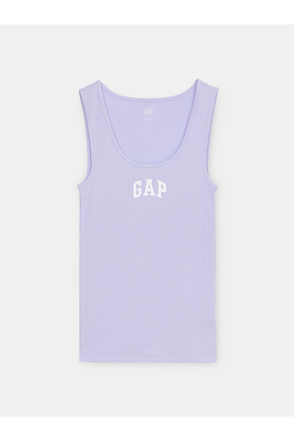 GAP Женская сиреневая майка Gap Logo в рубчик 863200