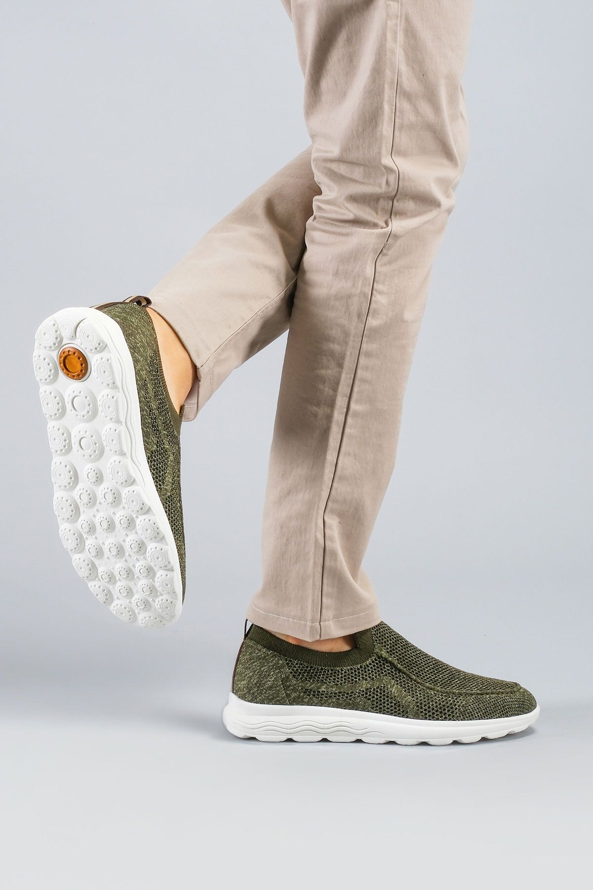 Reflexmen-2401 TOR Khaki Green Men's Comfort Textile Shoes 5