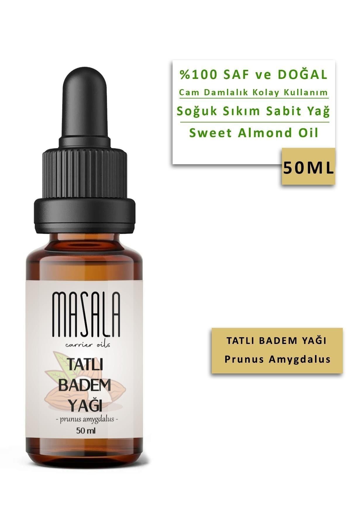 روغن بادام شیرین 50 میلی لیتر. پرس سرد (روغن حامل بادام شیرین) Masala